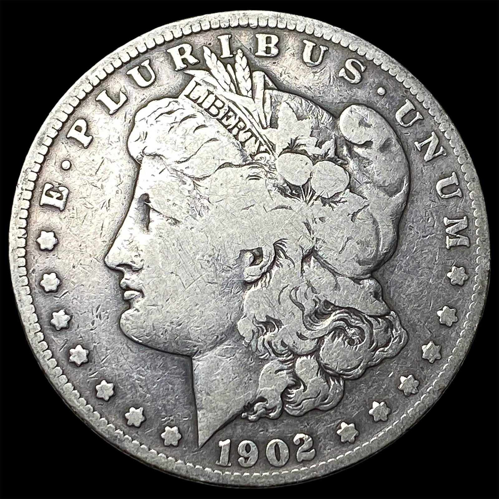 1902-S Silver Morgan Dollar NICELY CIRCULATED: 1902-S Silver Morgan Dollar NICELY CIRCULATED