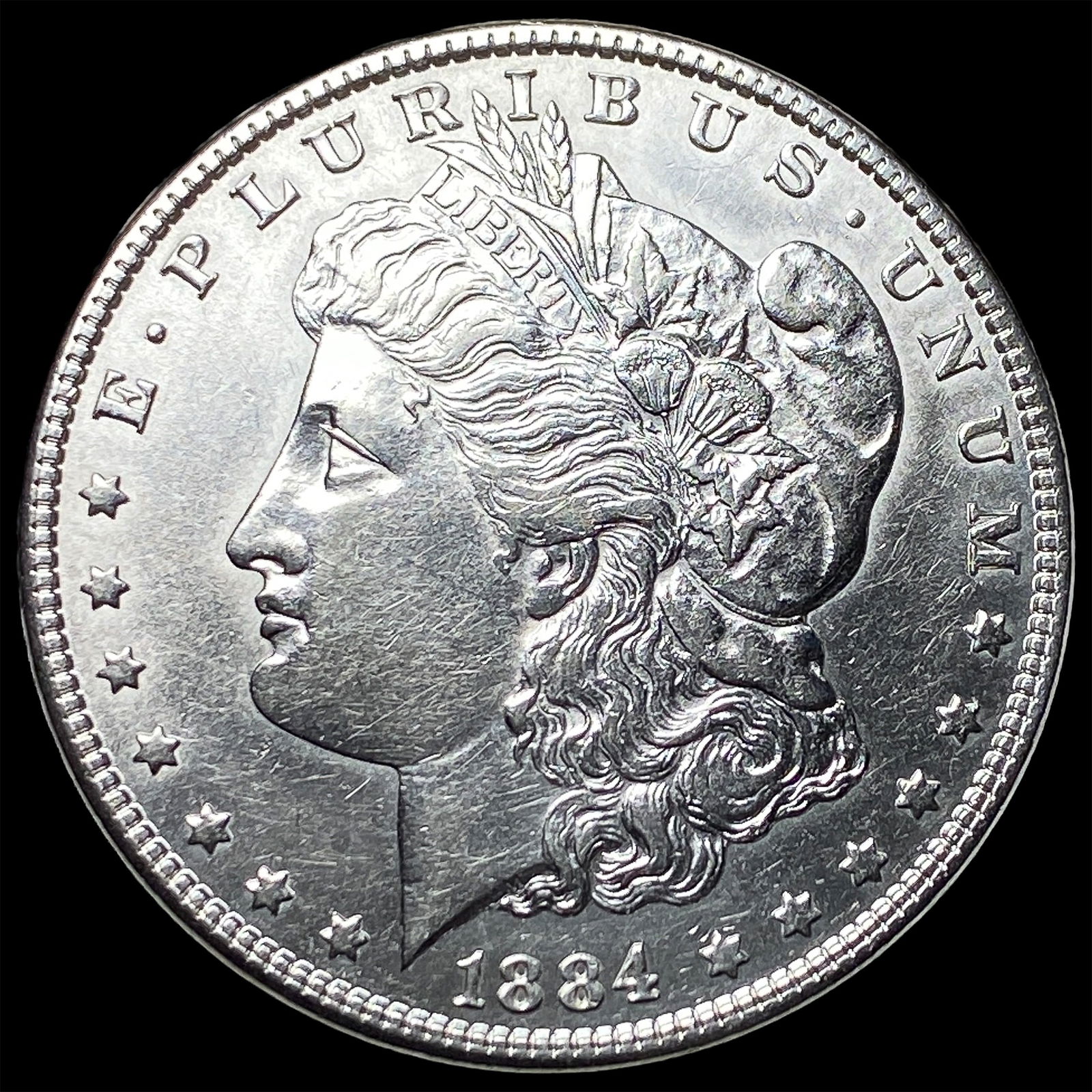 1884 Morgan Silver Dollar CLOSELY UNCIRCULATED: 1884 Morgan Silver Dollar CLOSELY UNCIRCULATED