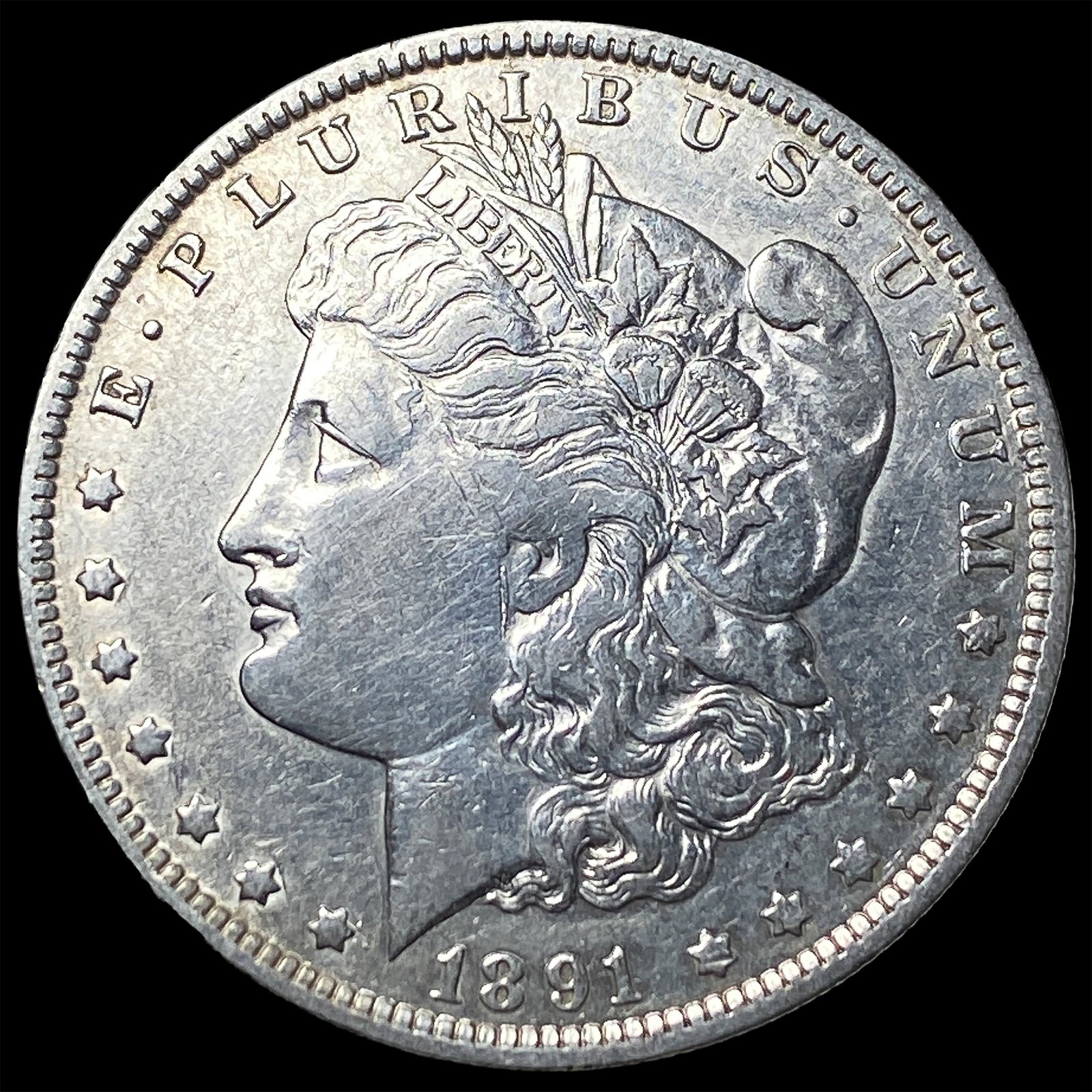 1891-S Silver Morgan Dollar HIGH GRADE: 1891-S Silver Morgan Dollar HIGH GRADE