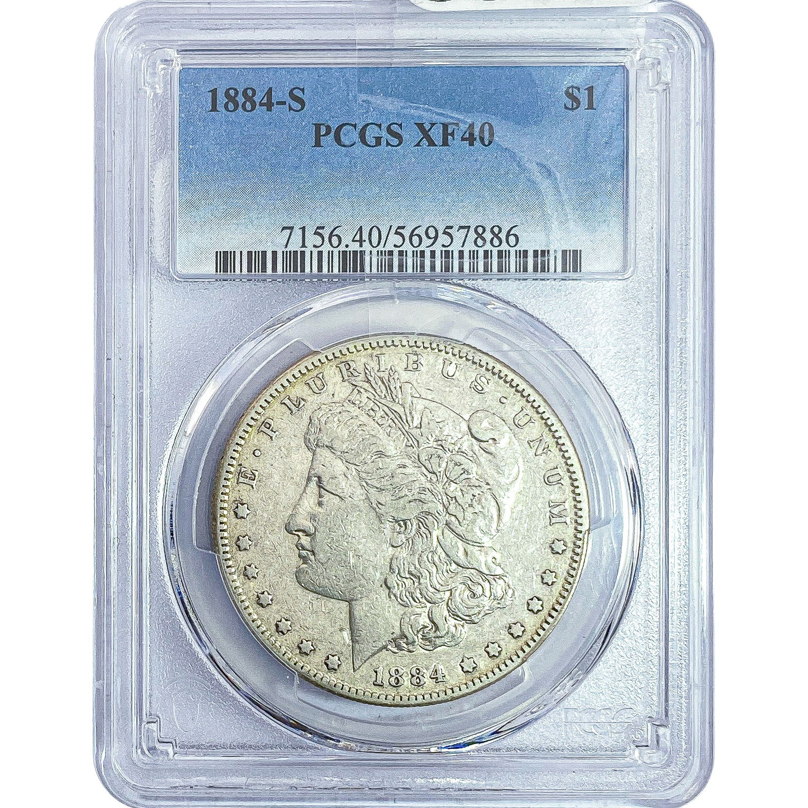 1884-S Morgan Silver Dollar PCGS XF40: 1884-S Morgan Silver Dollar PCGS XF40