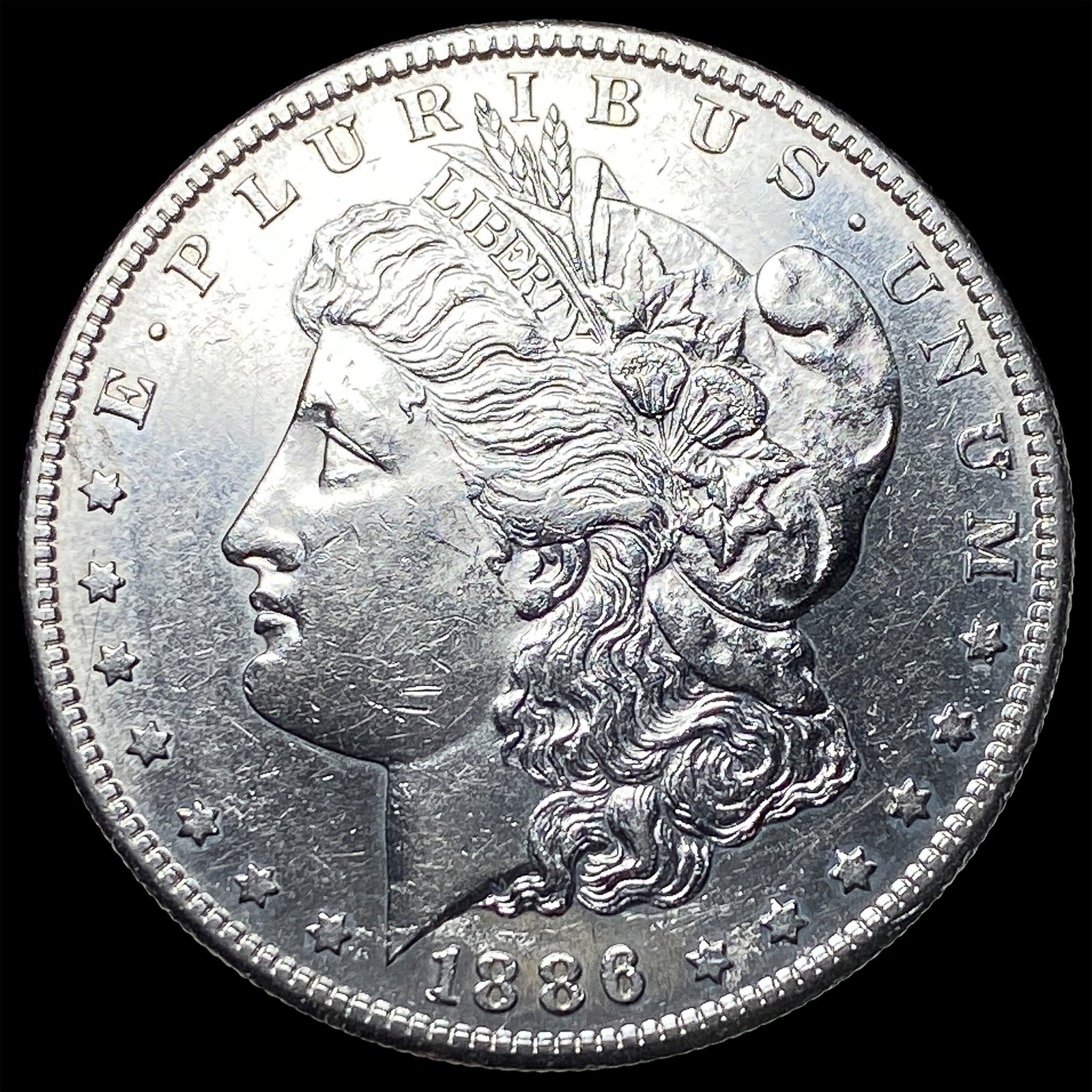 1886-S Silver Morgan Dollar CLOSELY UNCIRCULATED: 1886-S Silver Morgan Dollar CLOSELY UNCIRCULATED