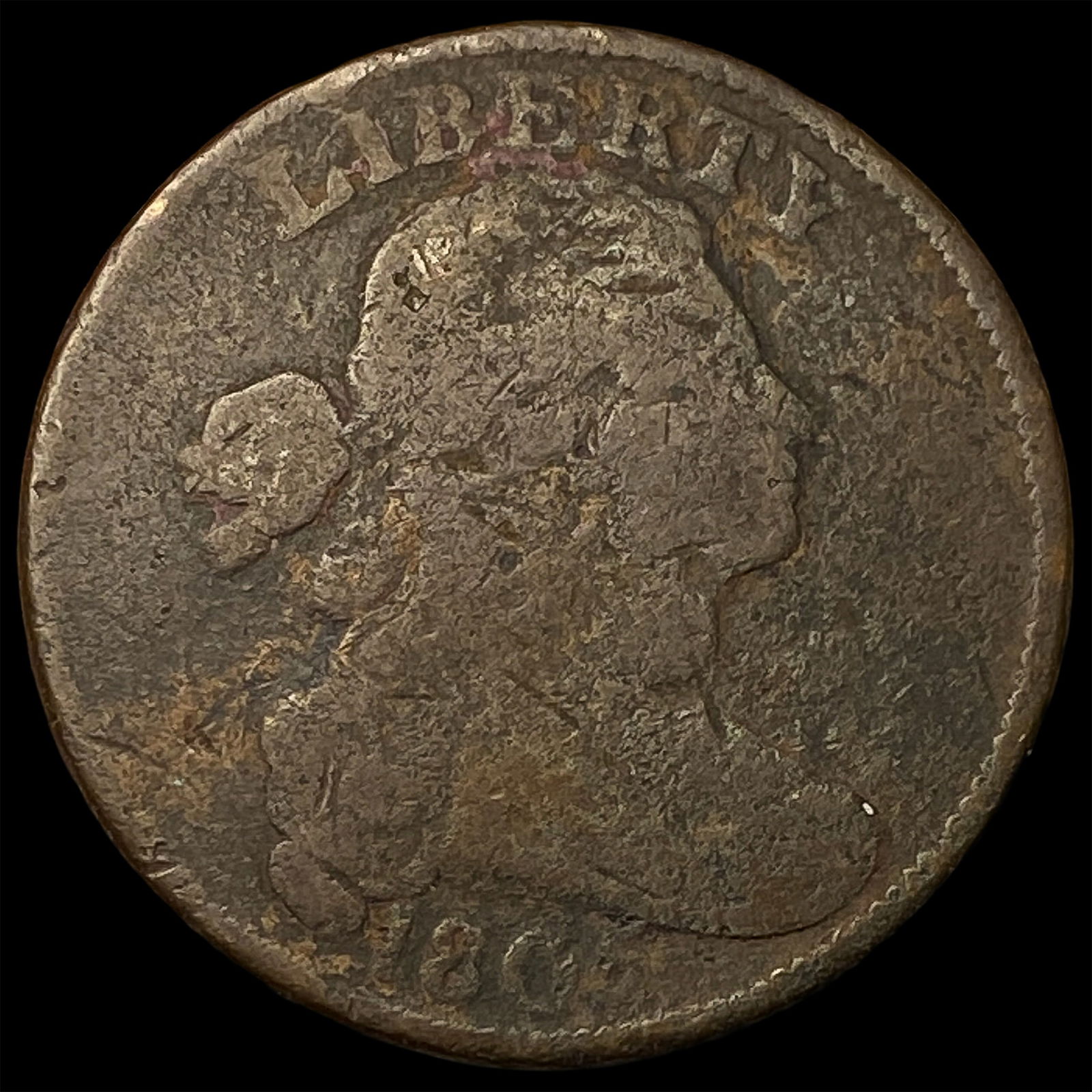 1801 Draped Bust Large Cent NICELY CIRCULATED: 1801 Draped Bust Large Cent NICELY CIRCULATED