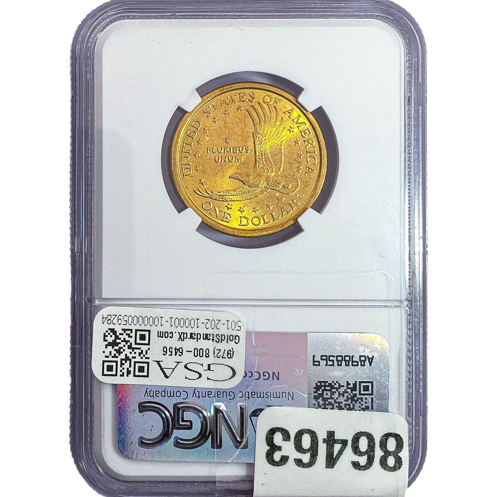2000 $1 Speared Eagle NGC MS65 - 2