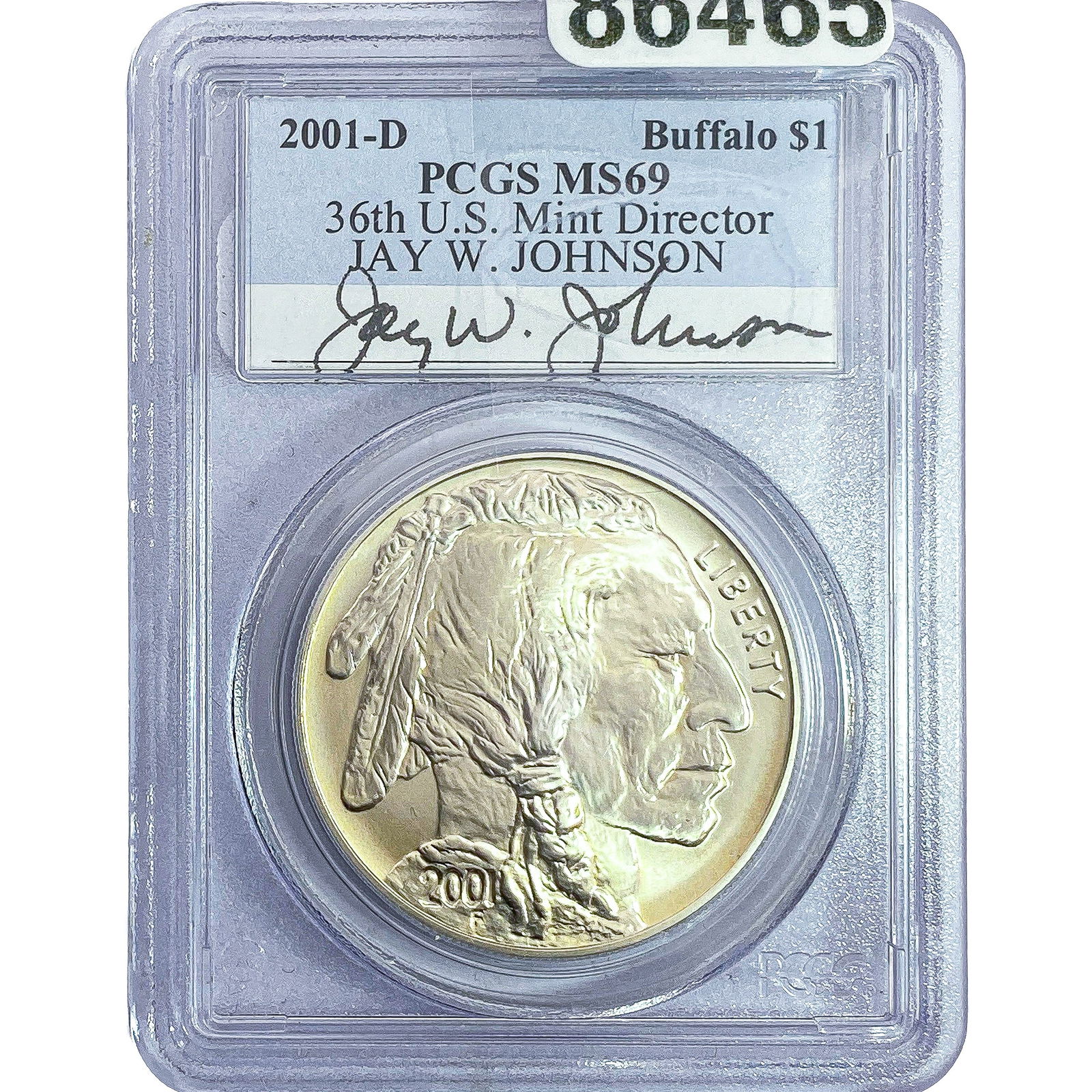 2001-D $1 Buffalo PCGS MS69: 2001-D $1 Buffalo PCGS MS69
