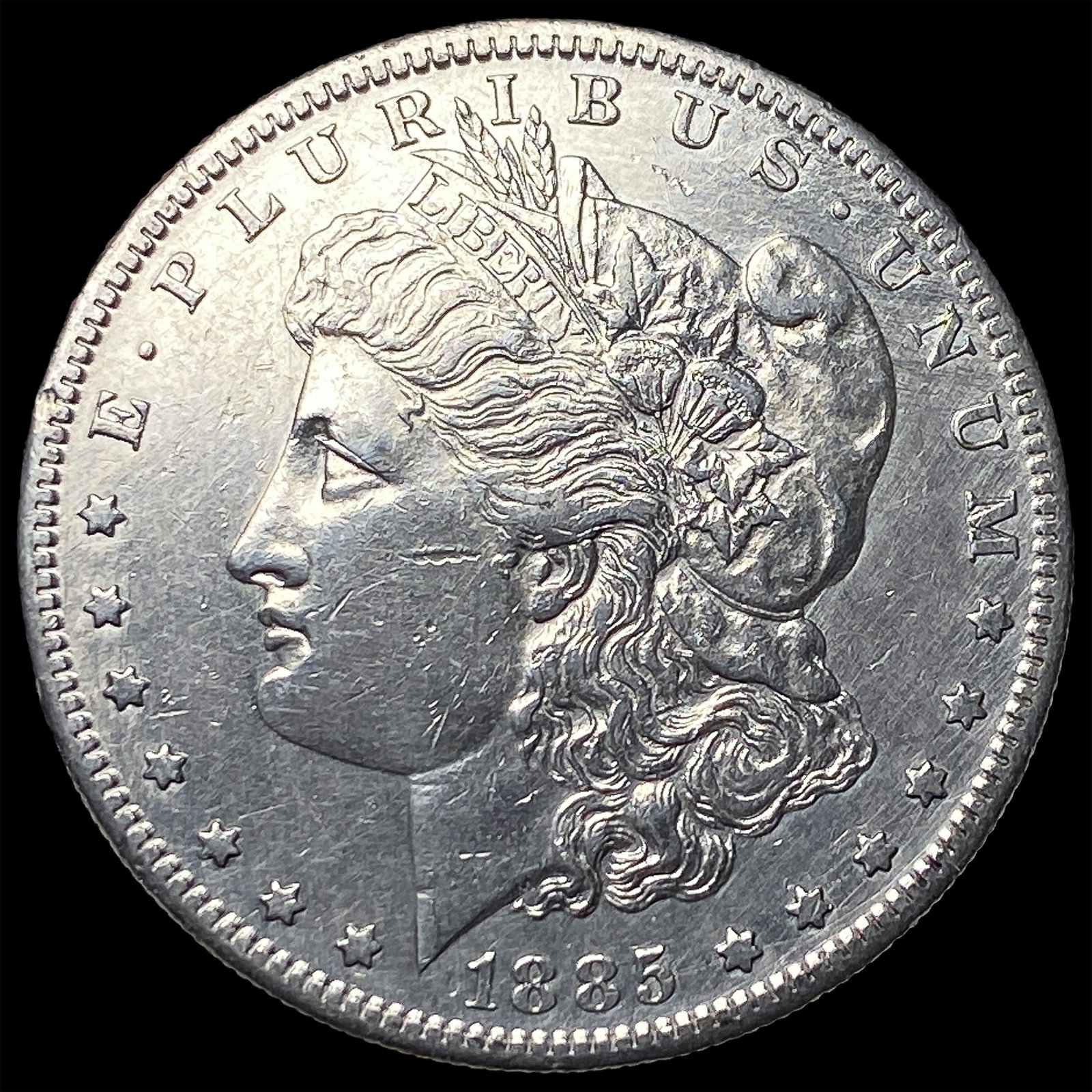 1885-S Silver Morgan Dollar CLOSELY UNCIRCULATED: 1885-S Silver Morgan Dollar CLOSELY UNCIRCULATED
