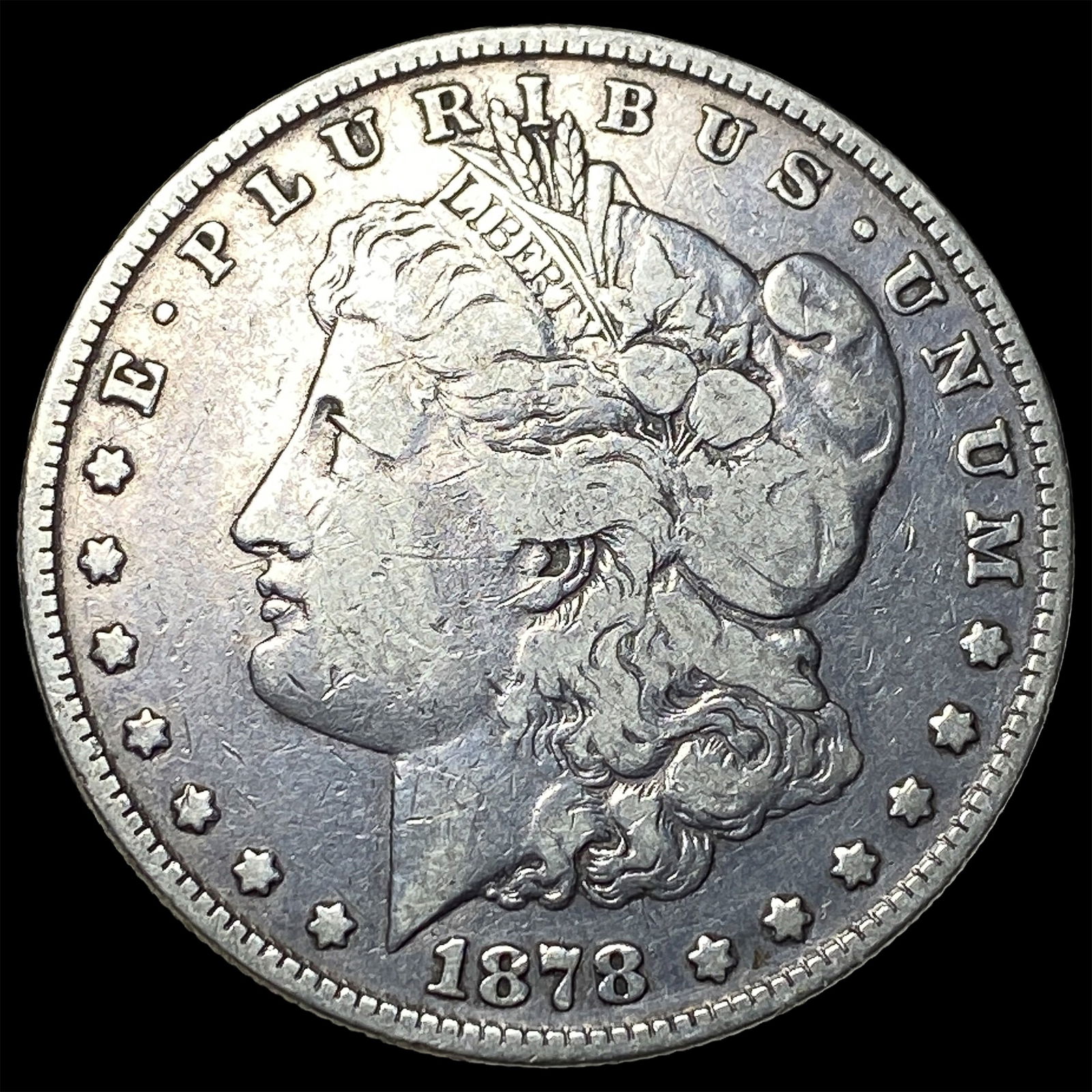 1878 Silver Morgan Dollar LIGHTLY CIRCULATED: 1878 Silver Morgan Dollar LIGHTLY CIRCULATED