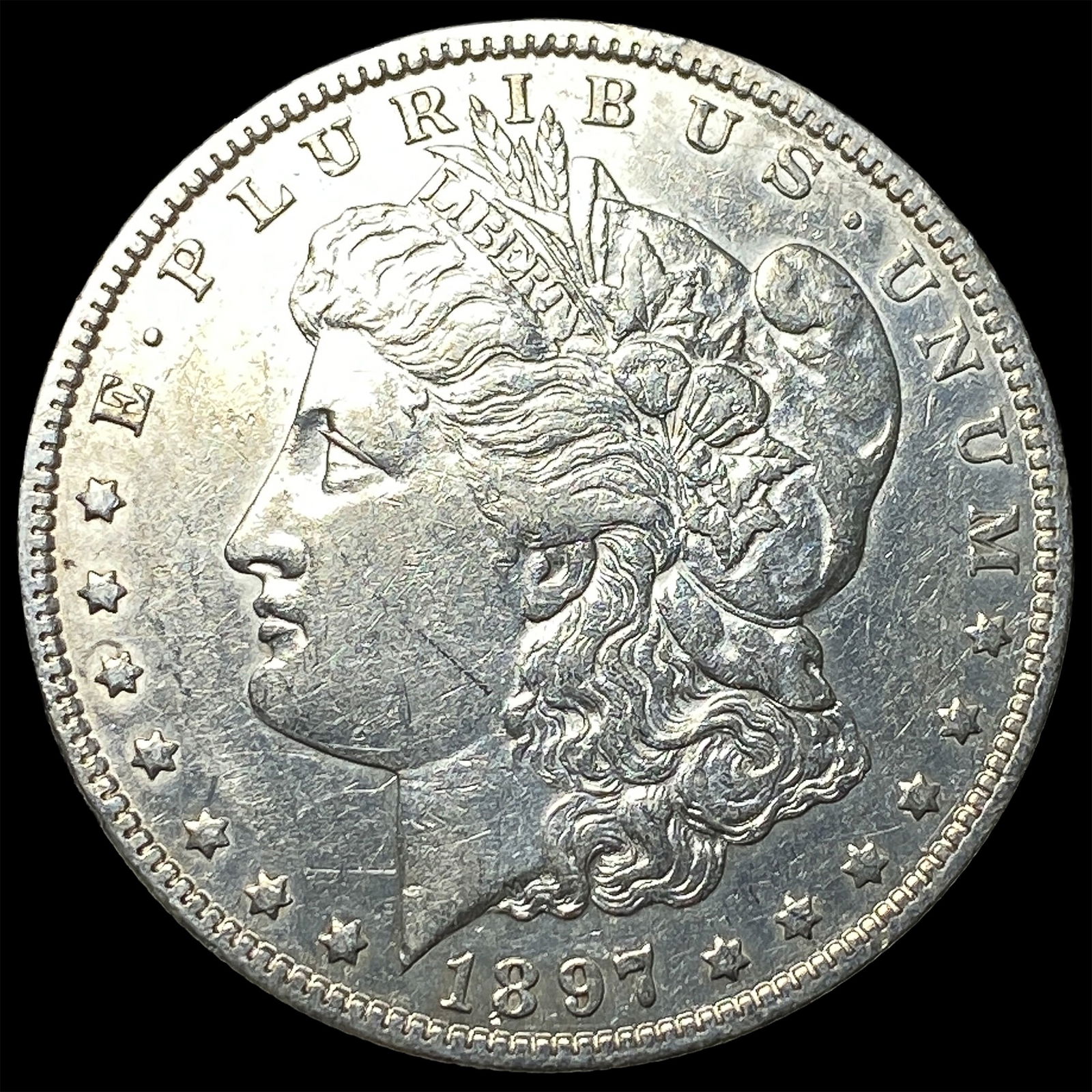 1897-S Silver Morgan Dollar CLOSELY UNCIRCULATED: 1897-S Silver Morgan Dollar CLOSELY UNCIRCULATED