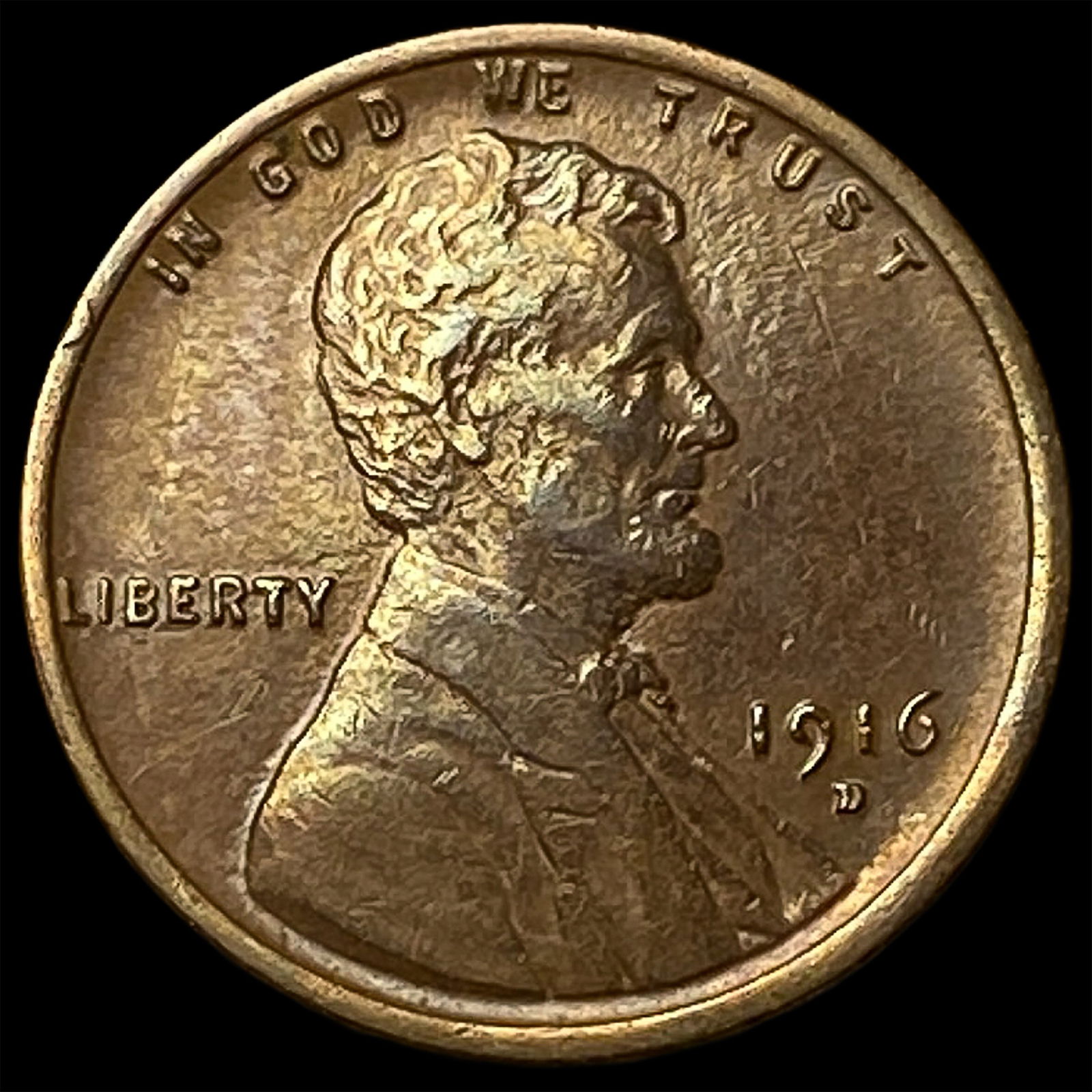 1916-D Lincoln Wheat Cent CLOSELY UNCIRCULATED: 1916-D Lincoln Wheat Cent CLOSELY UNCIRCULATED