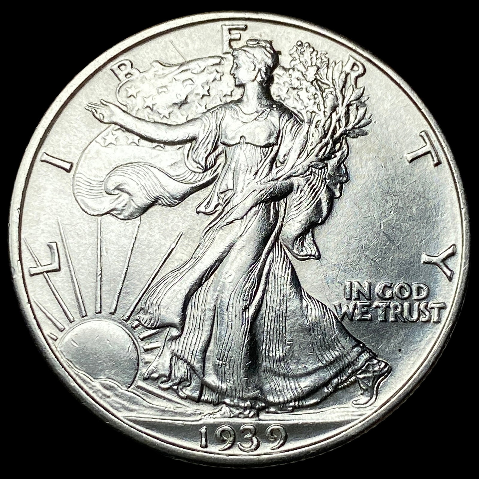 1939-D Silver Walking Liberty Half Dollar UNCIRCULATED: 1939-D Silver Walking Liberty Half Dollar UNCIRCULATED