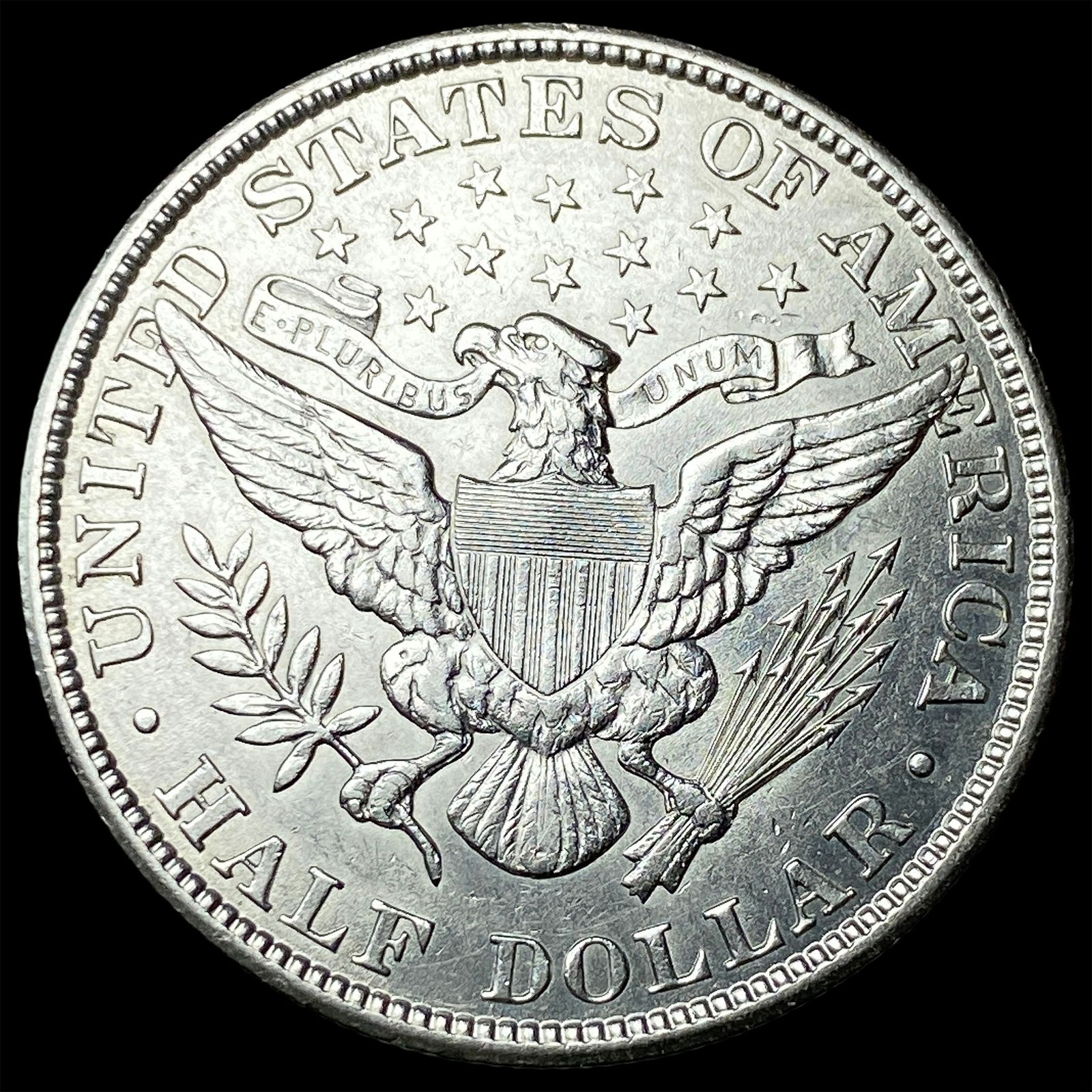 1908 Silver Barber Half Dollar CLOSELY UNCIRCULATED - 2