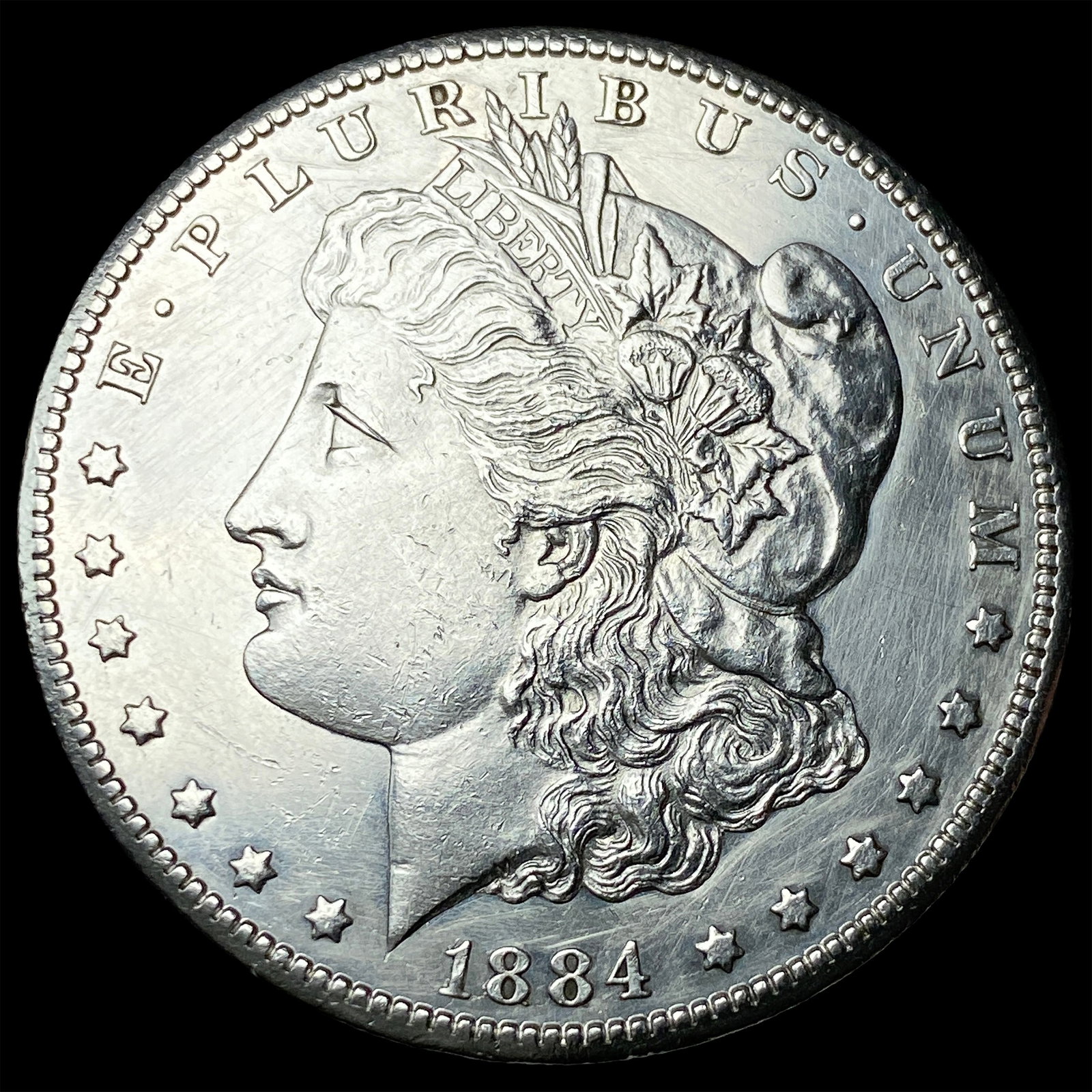 1884-CC Silver Morgan Dollar CLOSELY UNCIRCULATED: 1884-CC Silver Morgan Dollar CLOSELY UNCIRCULATED