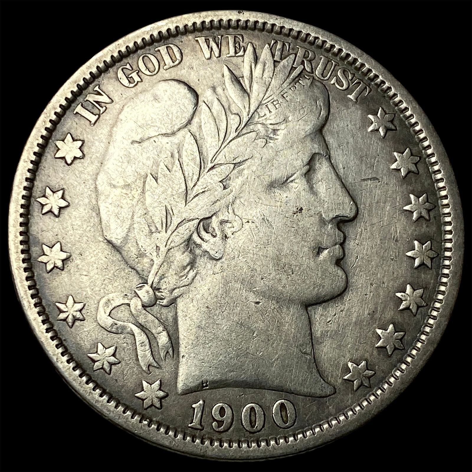 1900-O Silver Half Dollar LIGHTLY CIRCULATED: 1900-O Silver Half Dollar LIGHTLY CIRCULATED