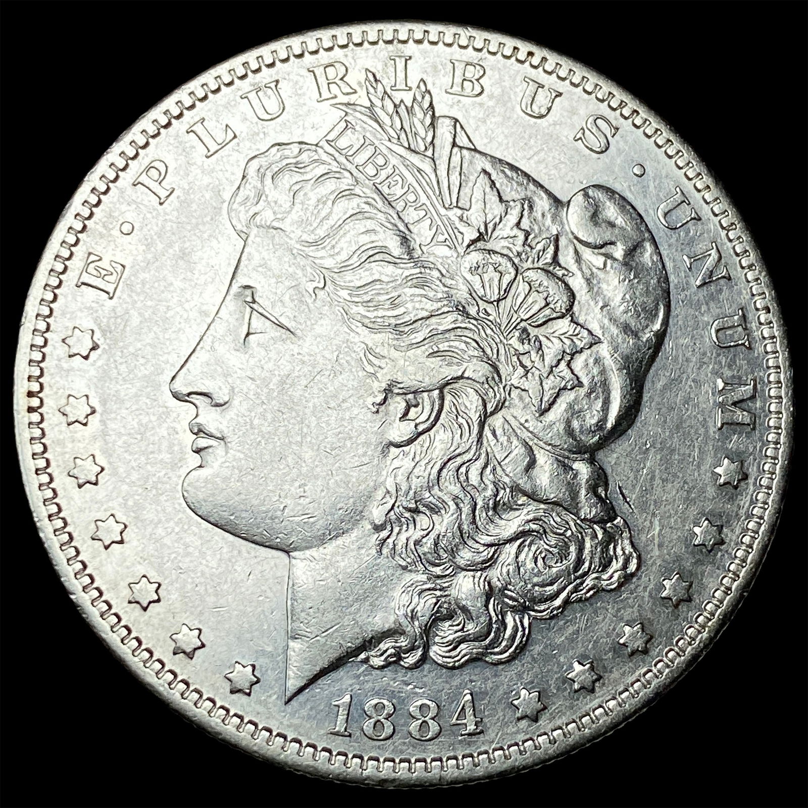 1884-S Silver Morgan Dollar CLOSELY UNCIRCULATED: 1884-S Silver Morgan Dollar CLOSELY UNCIRCULATED