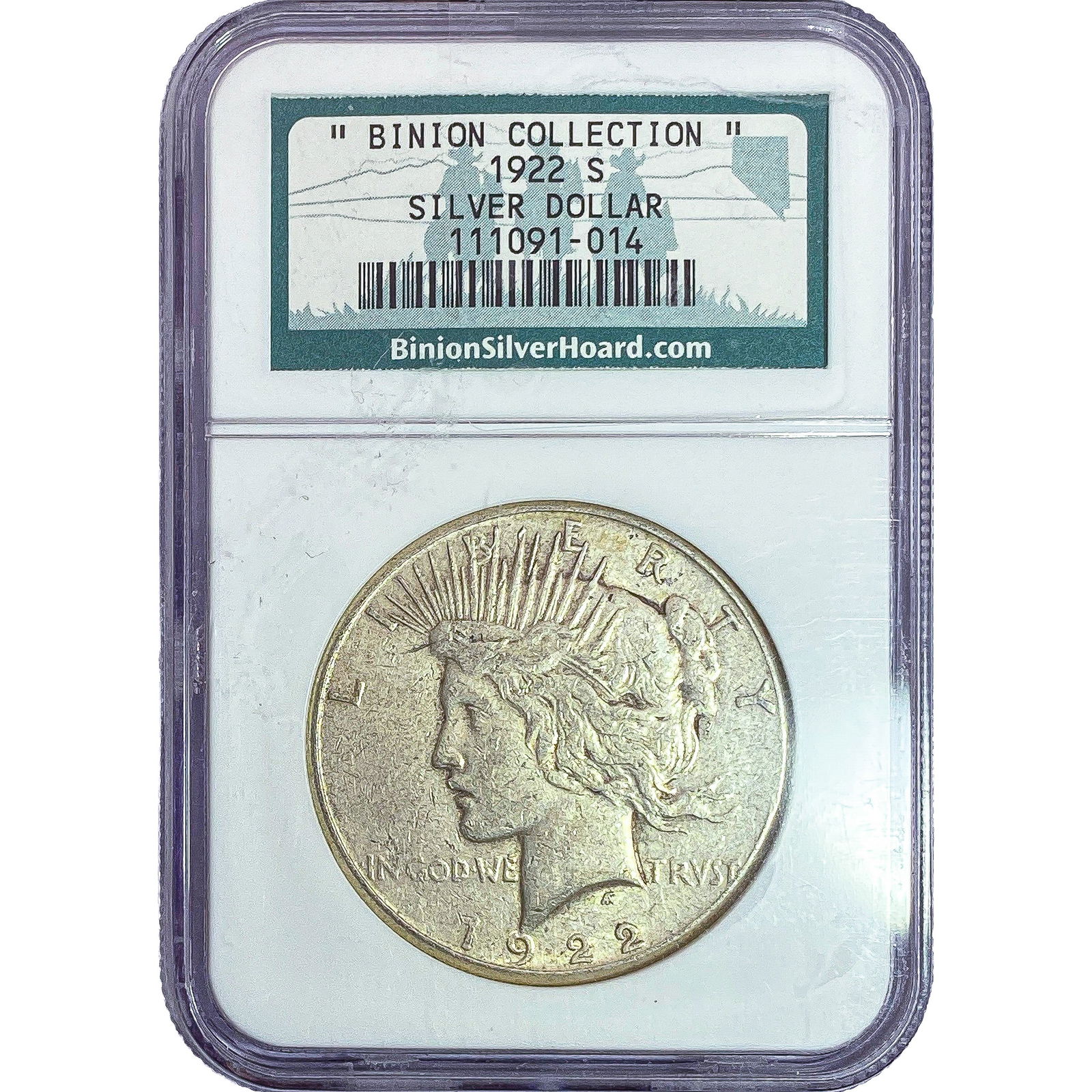 1922-S Silver Peace Dollar NGC: 1922-S Silver Peace Dollar NGC