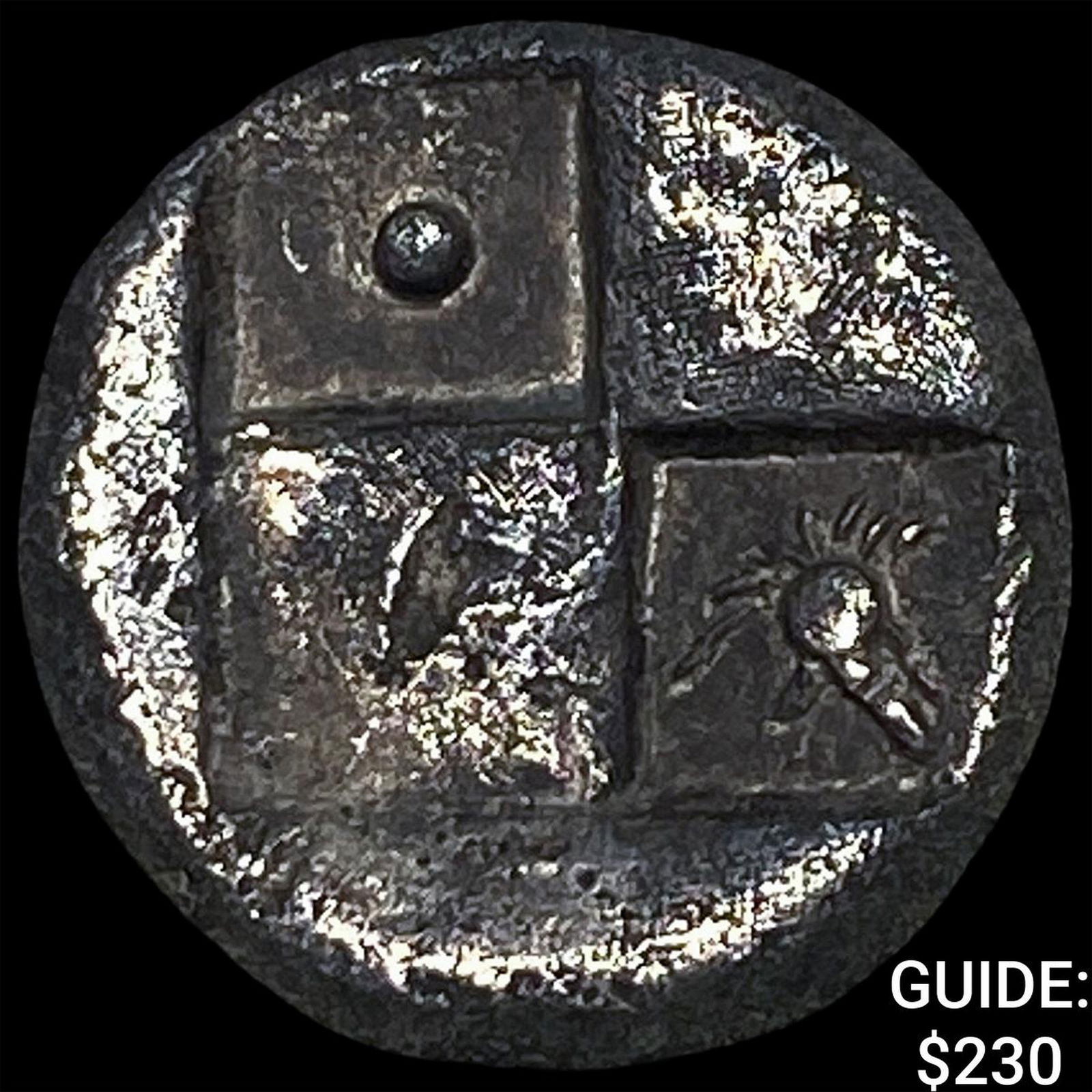 Ancient Greece Cherronesos 400-350 BC Silver Hemidrachm NEARLY UNCIRCULATED: Ancient Greece Cherronesos 400-350 BC Silver Hemidrachm NEARLY UNCIRCULATED