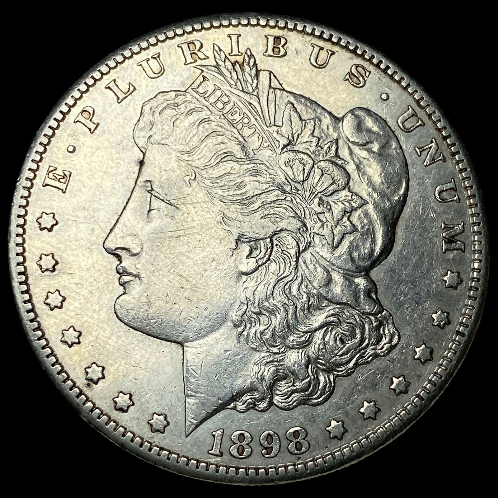 1898-S Silver Morgan Dollar NEARLY UNCIRCULATED: 1898-S Silver Morgan Dollar NEARLY UNCIRCULATED