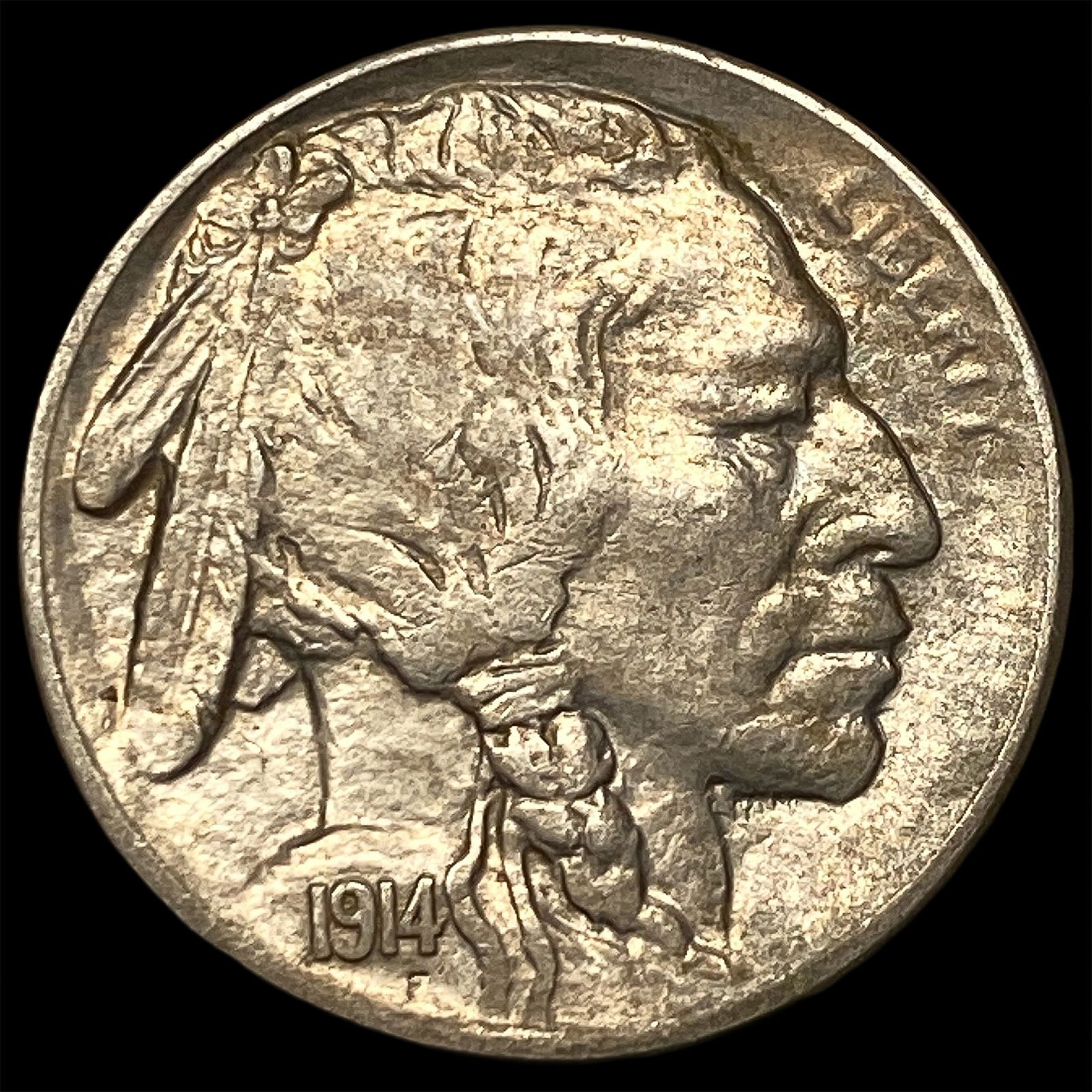 1914-S Buffalo Nickel CLOSELY UNCIRCULATED: 1914-S Buffalo Nickel CLOSELY UNCIRCULATED