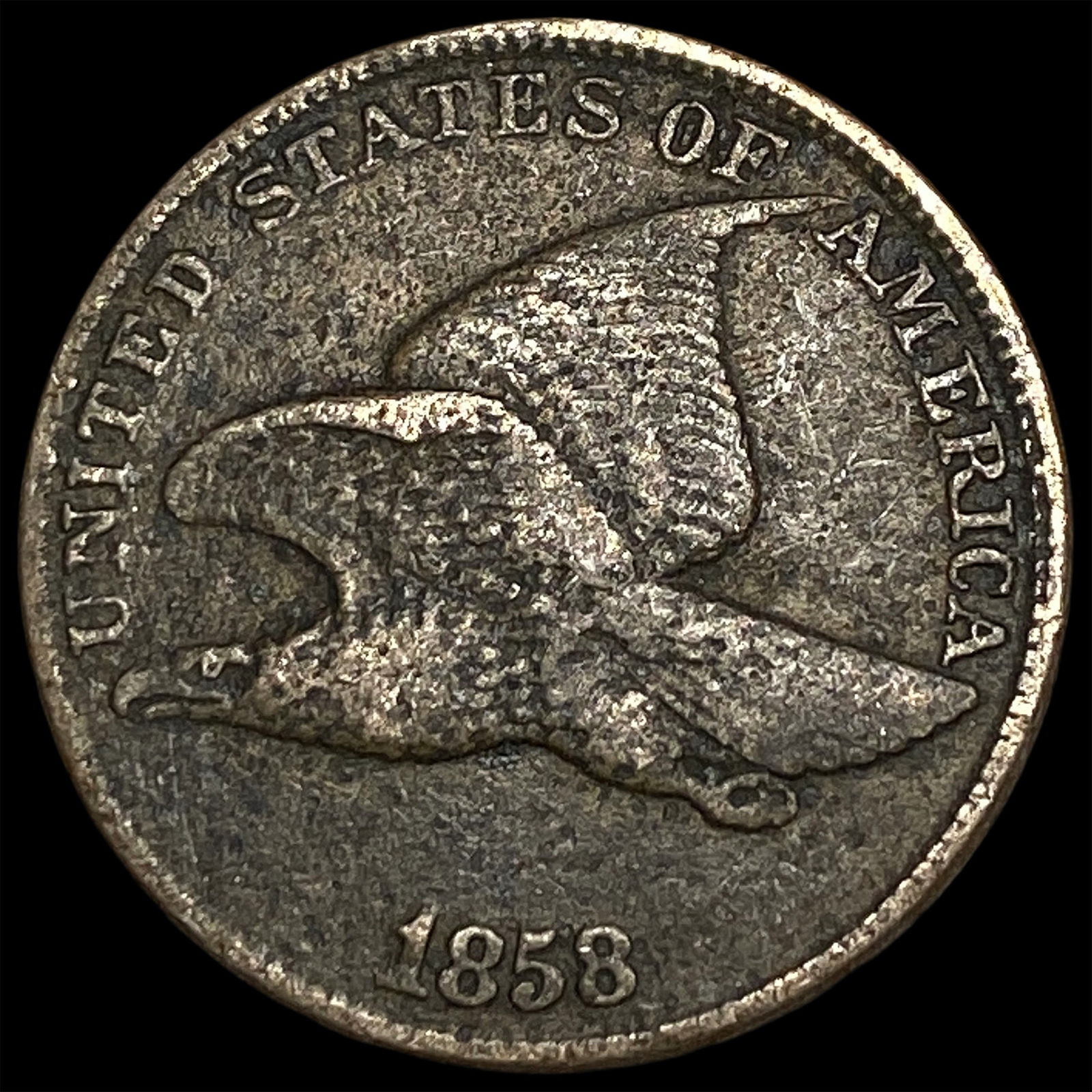 1858 Copper-Nickel Flying Eagle Cent HIGH GRADE: 1858 Copper-Nickel Flying Eagle Cent HIGH GRADE