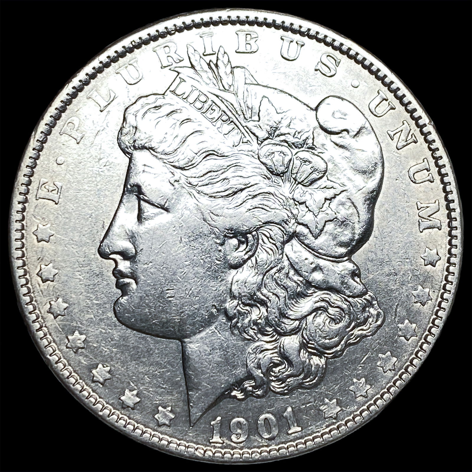 1901 Morgan Silver Dollar CLOSELY UNCIRCULATED: 1901 Morgan Silver Dollar CLOSELY UNCIRCULATED