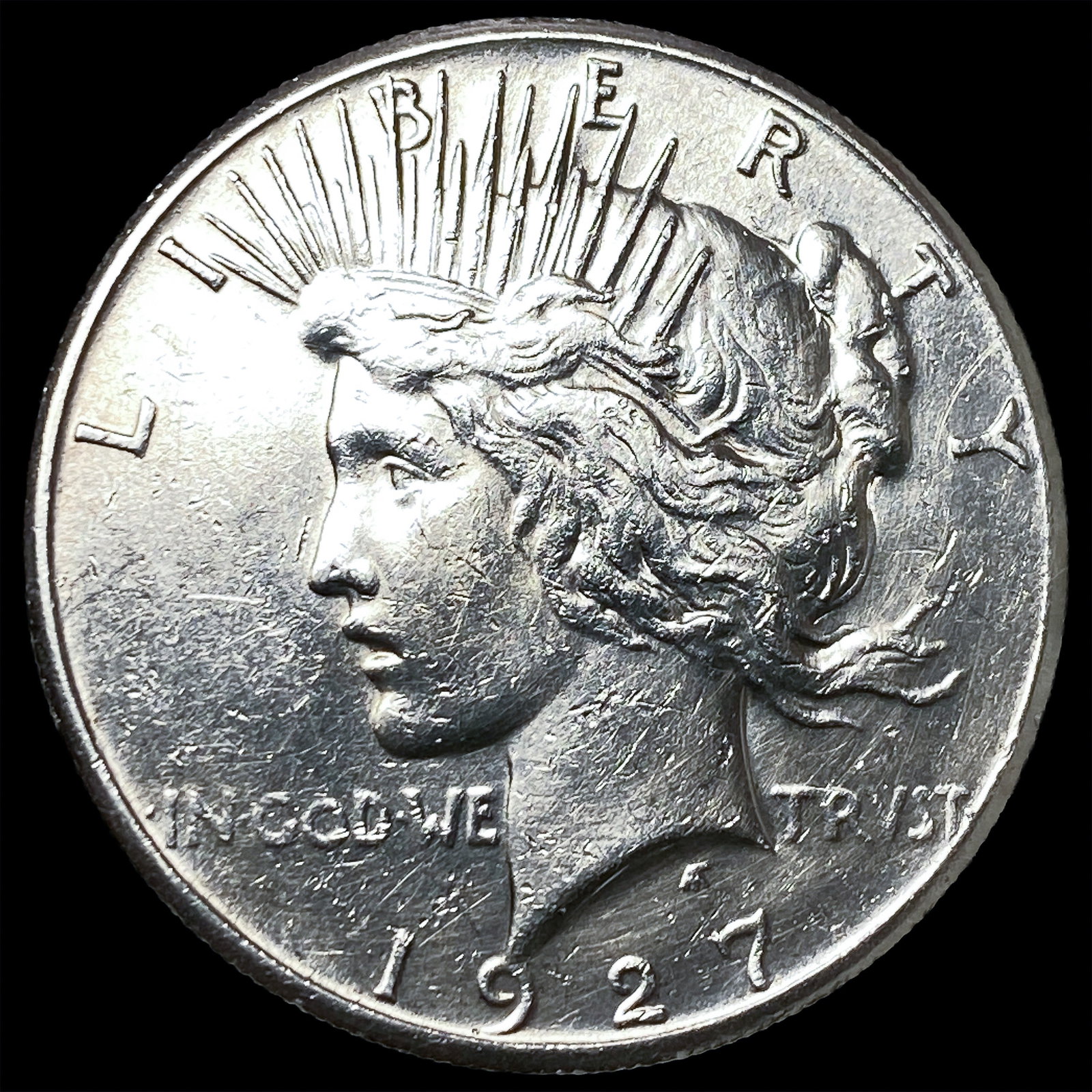 1927 Silver Peace Dollar CLOSELY UNCIRCULATED: 1927 Silver Peace Dollar CLOSELY UNCIRCULATED