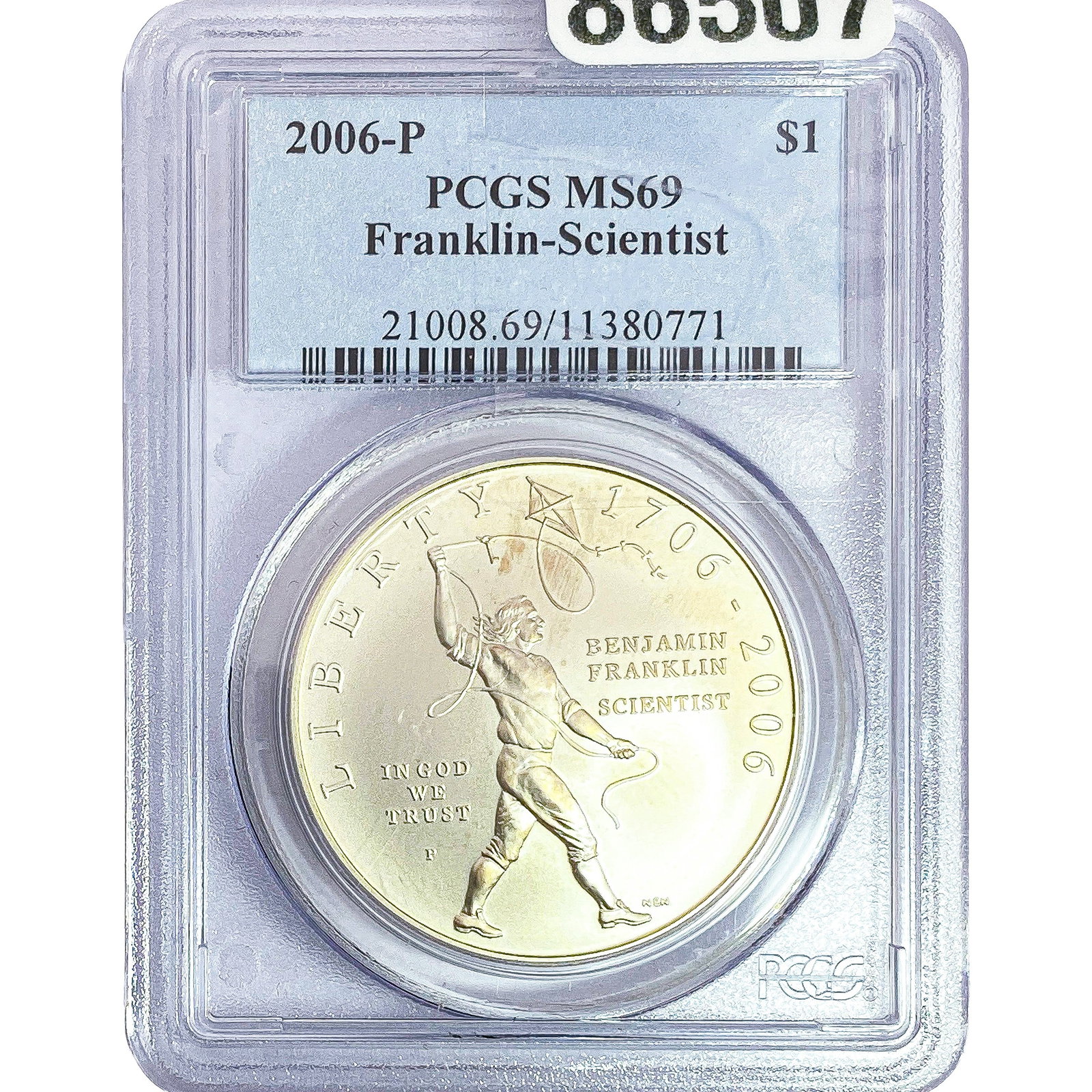 2006 $1 Franklin-Scientist PCGS MS69 (1 of 2)