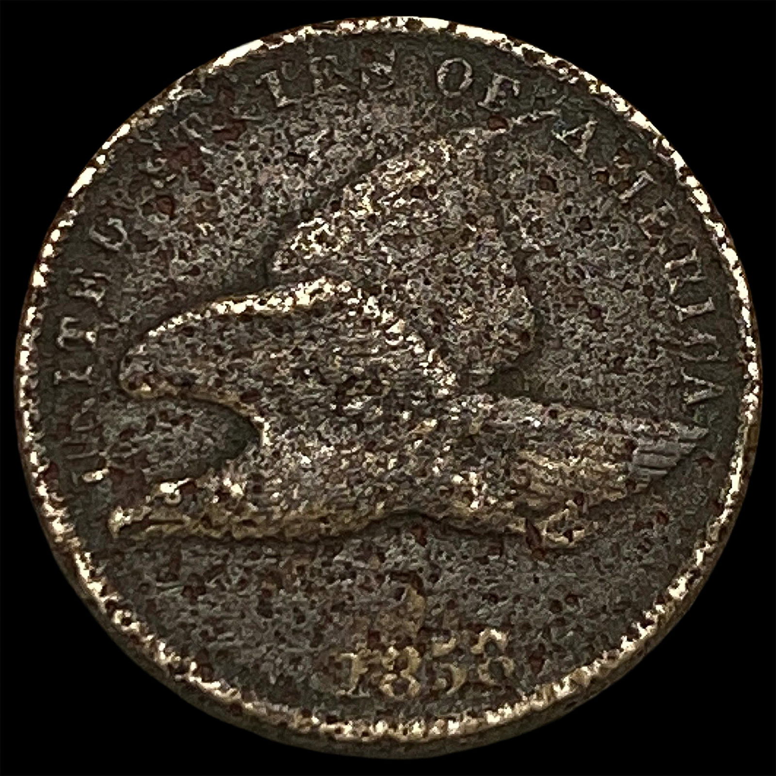 1858 Copper-Nickel Flying Eagle Cent HIGH GRADE: 1858 Copper-Nickel Flying Eagle Cent HIGH GRADE