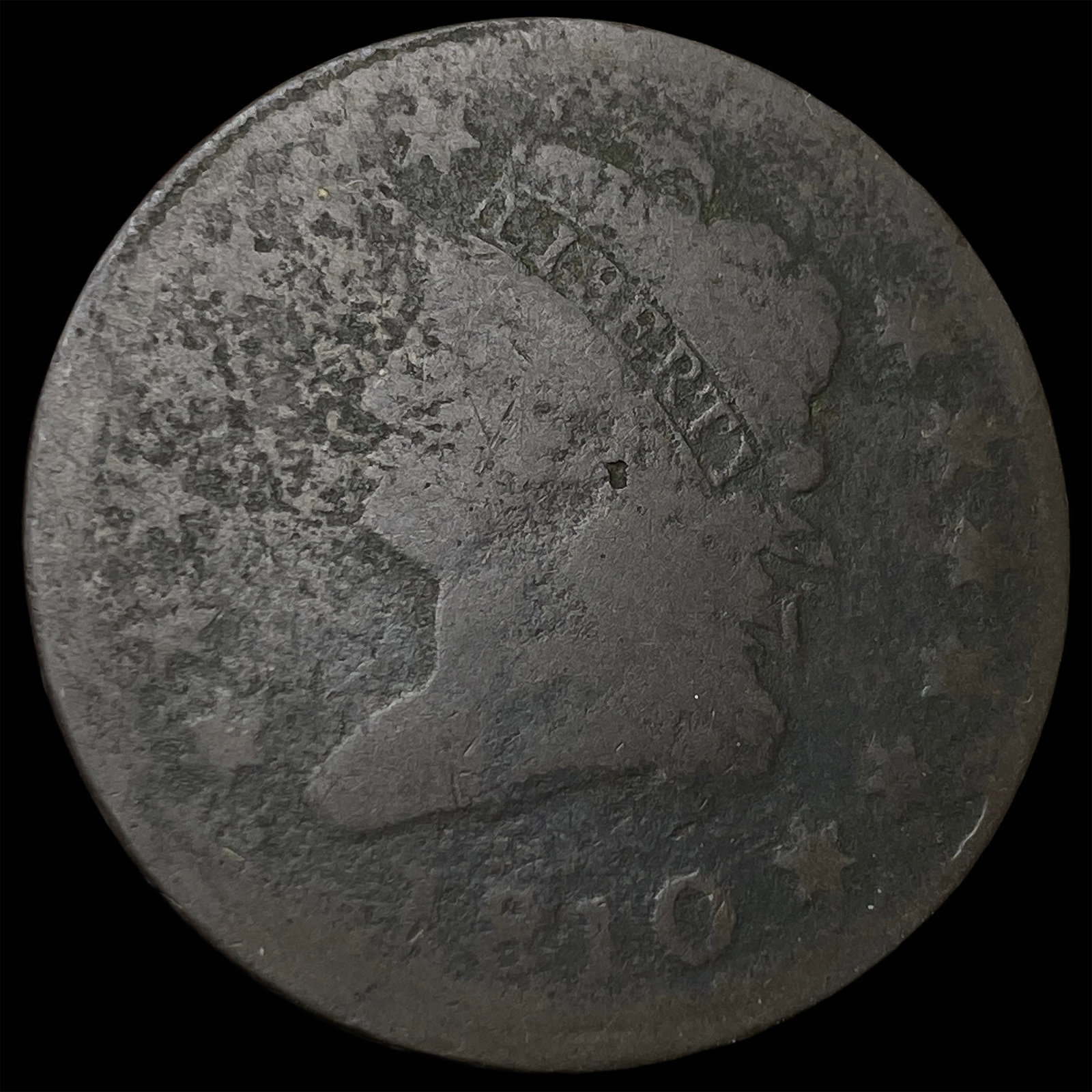 1810 Classic Head Large Cent NICELY CIRCULATED: 1810 Classic Head Large Cent NICELY CIRCULATED