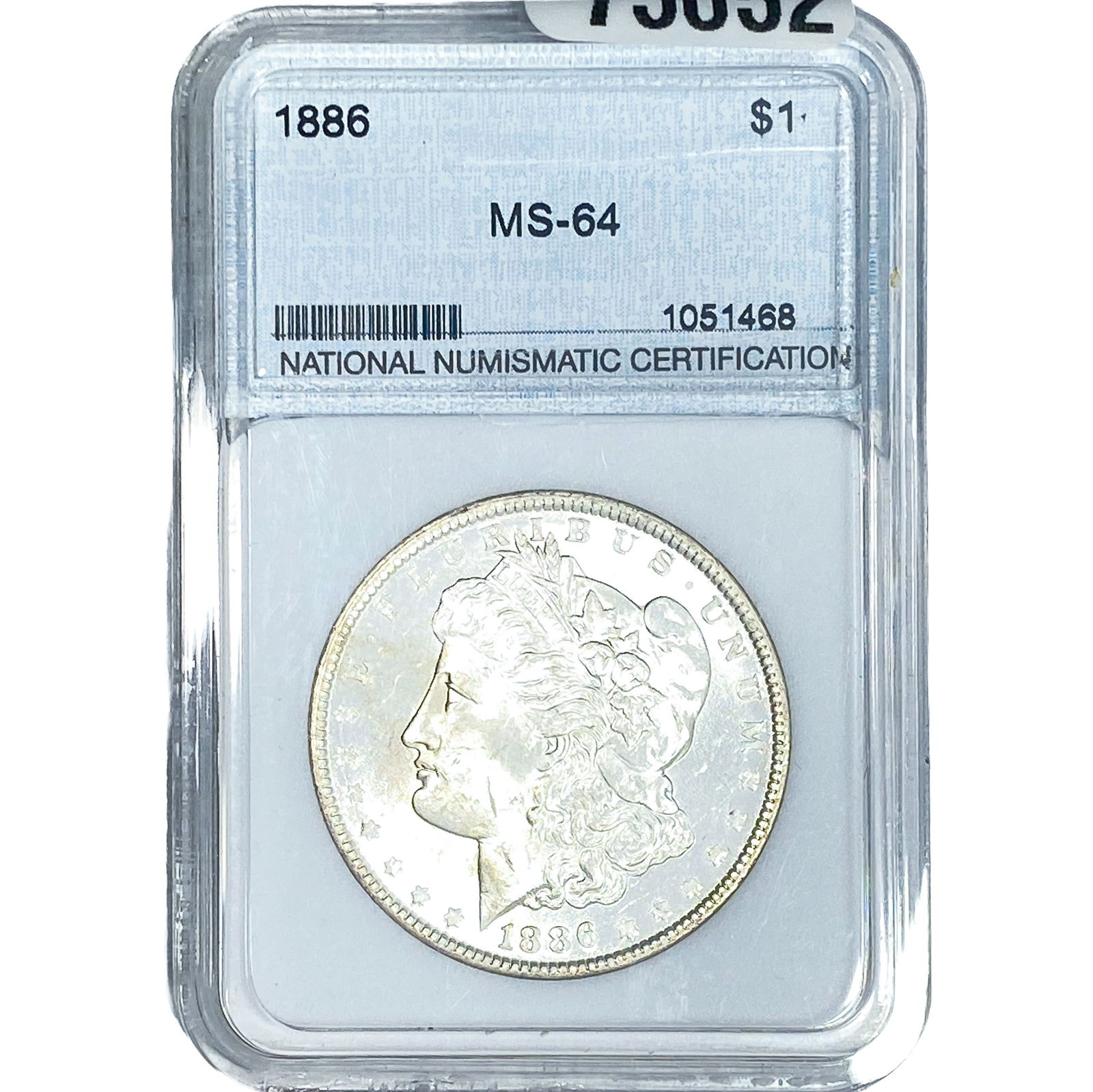 1886 Morgan Silver Dollar NNC MS64: 1886 Morgan Silver Dollar NNC MS64