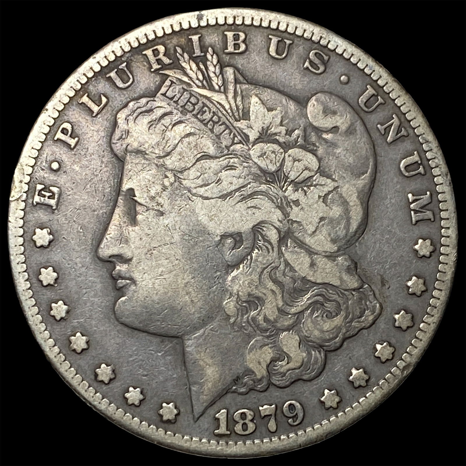 1879-CC Silver Morgan Dollar LIGHTLY CIRCULATED: 1879-CC Silver Morgan Dollar LIGHTLY CIRCULATED