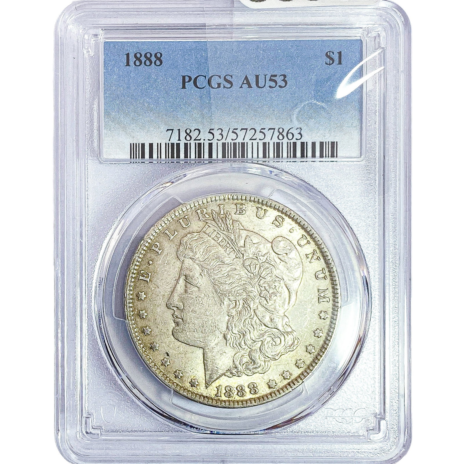 1888 Morgan Silver Dollar PCGS AU53: 1888 Morgan Silver Dollar PCGS AU53