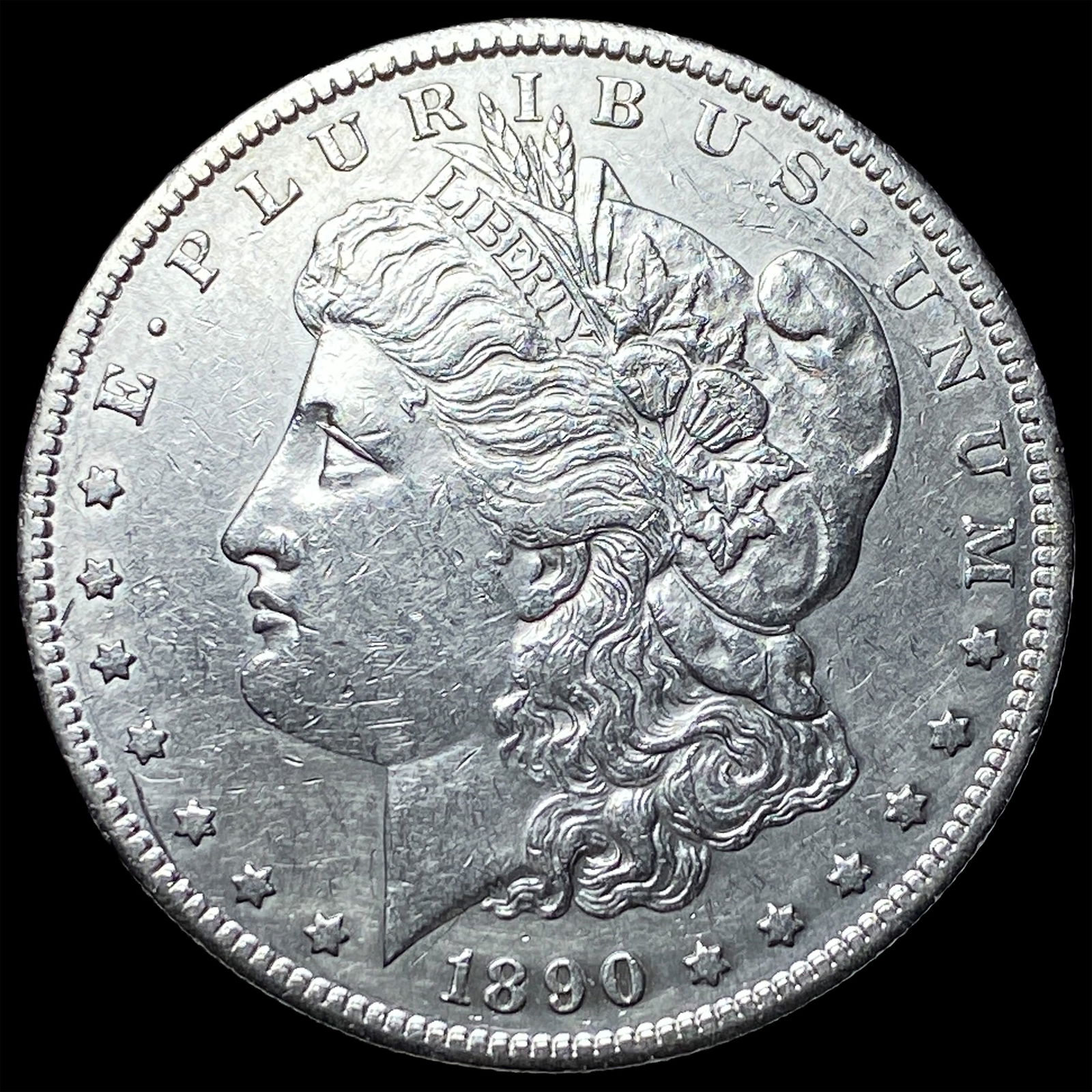 1890-S Silver Morgan Dollar CLOSELY UNCIRCULATED: 1890-S Silver Morgan Dollar CLOSELY UNCIRCULATED
