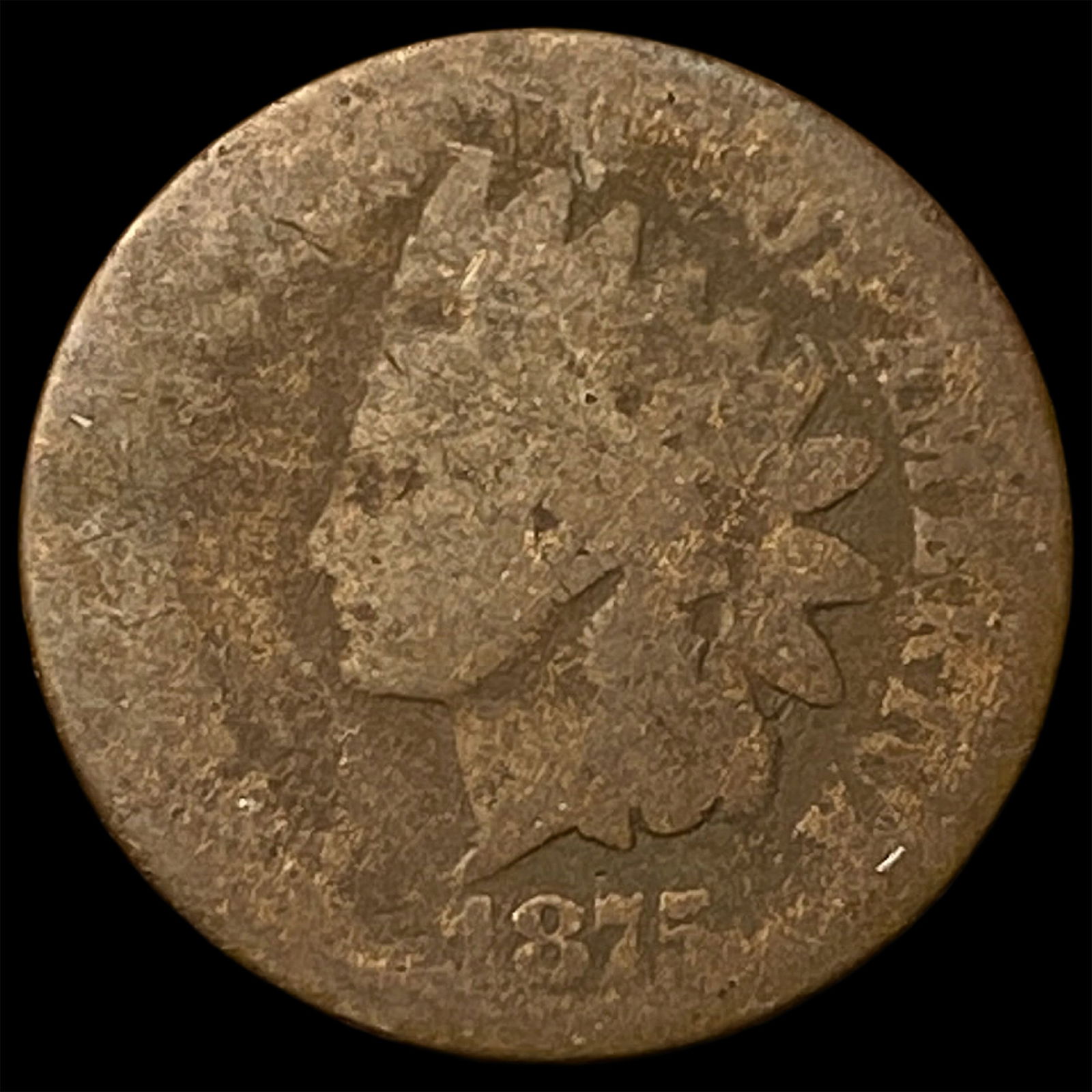 1875 Indian Head Cent NICELY CIRCULATED: 1875 Indian Head Cent NICELY CIRCULATED