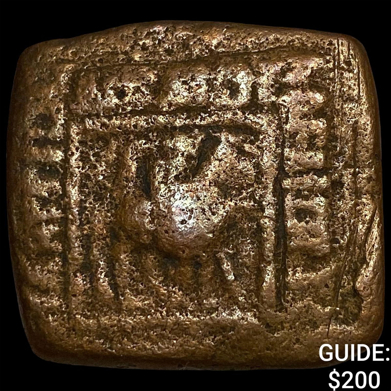 Ancient Scythia Vonones 100-65 BC Bronze Hemiobol NEARLY UNCIRCULATED: Ancient Scythia Vonones 100-65 BC Bronze Hemiobol NEARLY UNCIRCULATED