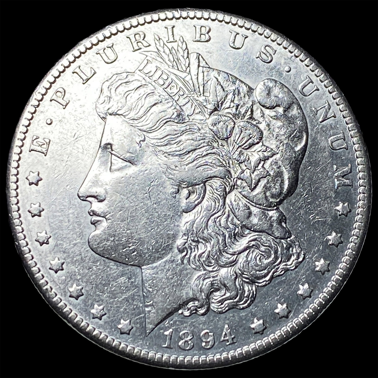 1894-S Silver Morgan Dollar CLOSELY UNCIRCULATED: 1894-S Silver Morgan Dollar CLOSELY UNCIRCULATED