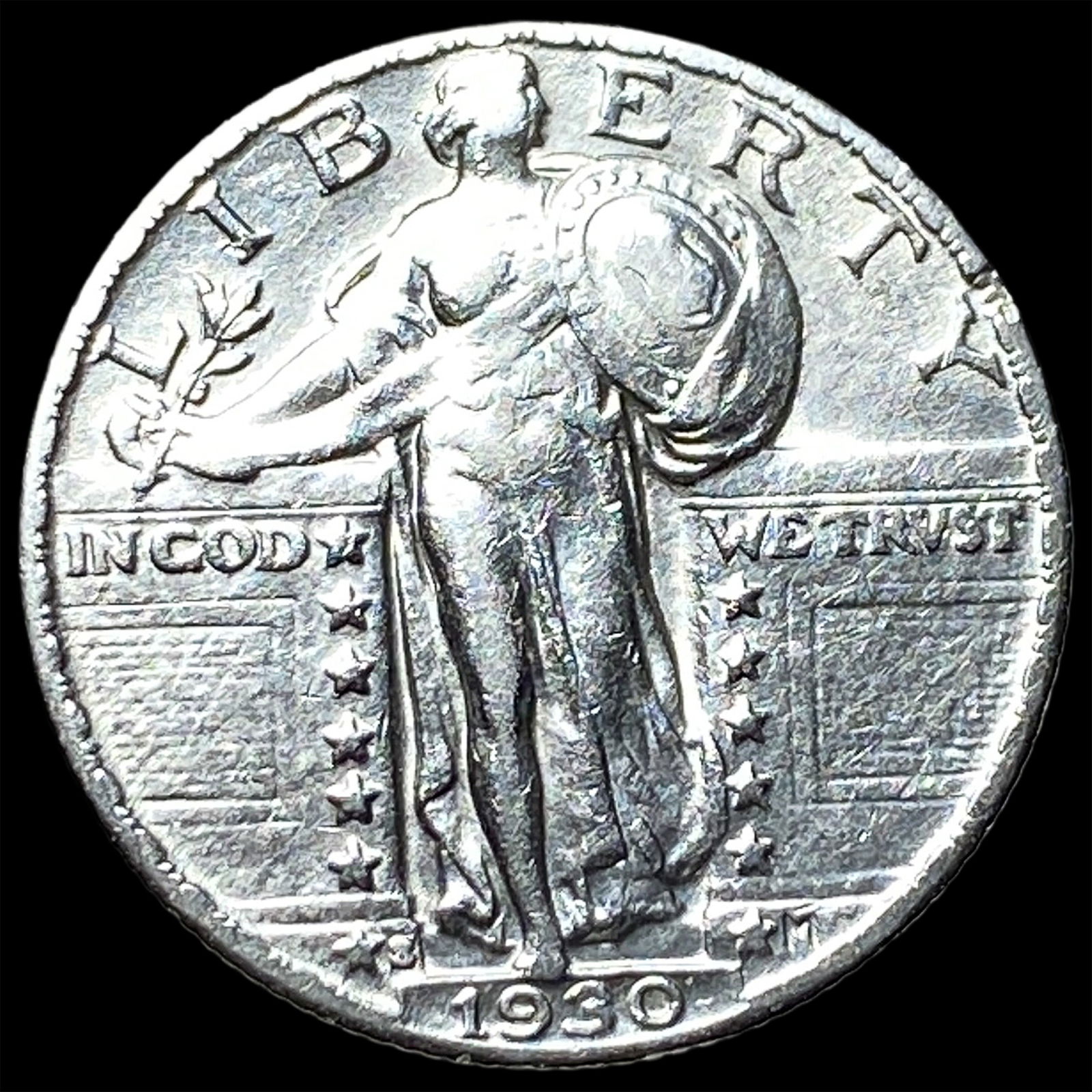 1930 Standing Liberty Quarter CLOSELY UNCIRCULATED: 1930 Standing Liberty Quarter CLOSELY UNCIRCULATED