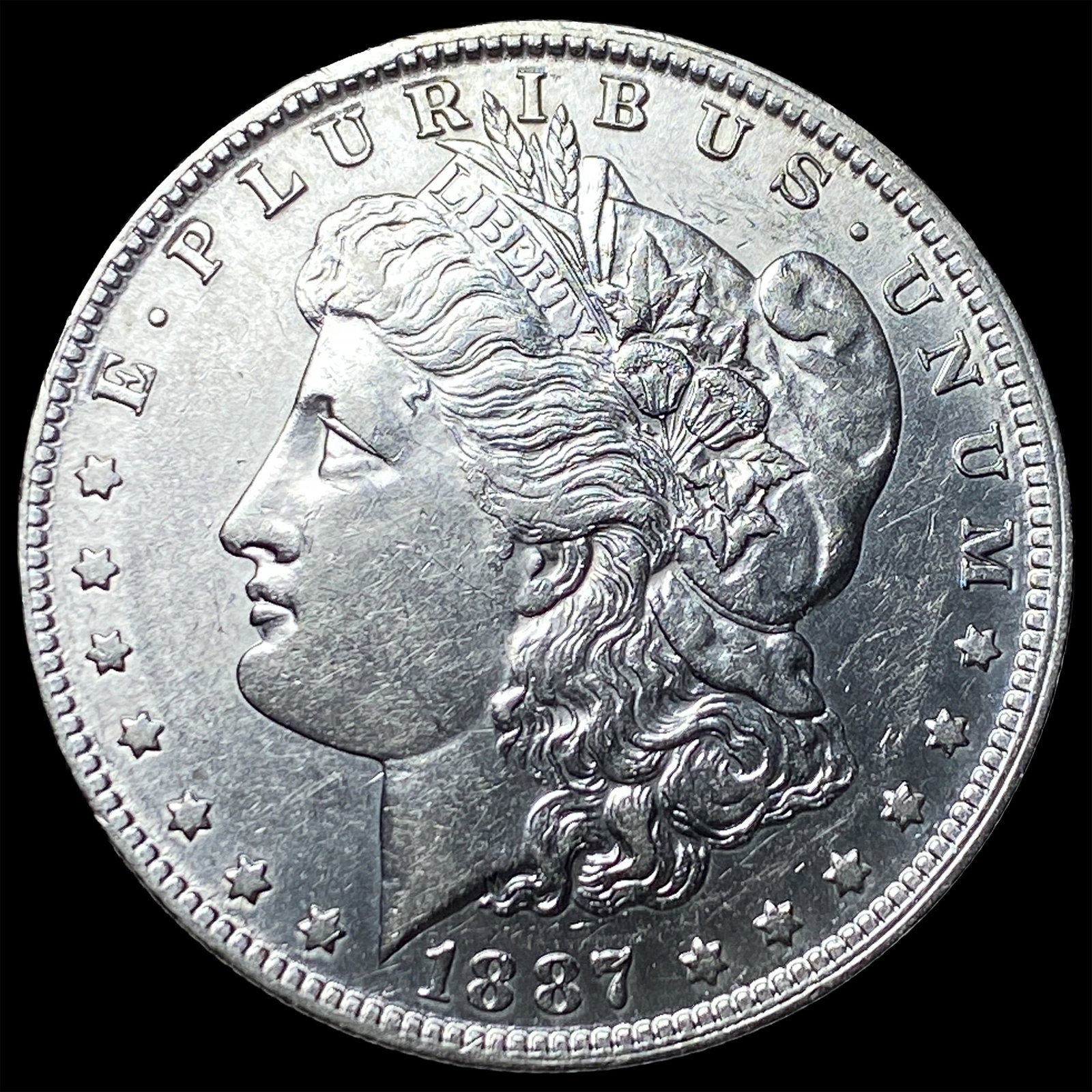 1887 Morgan Silver Dollar CLOSELY UNCIRCULATED: 1887 Morgan Silver Dollar CLOSELY UNCIRCULATED
