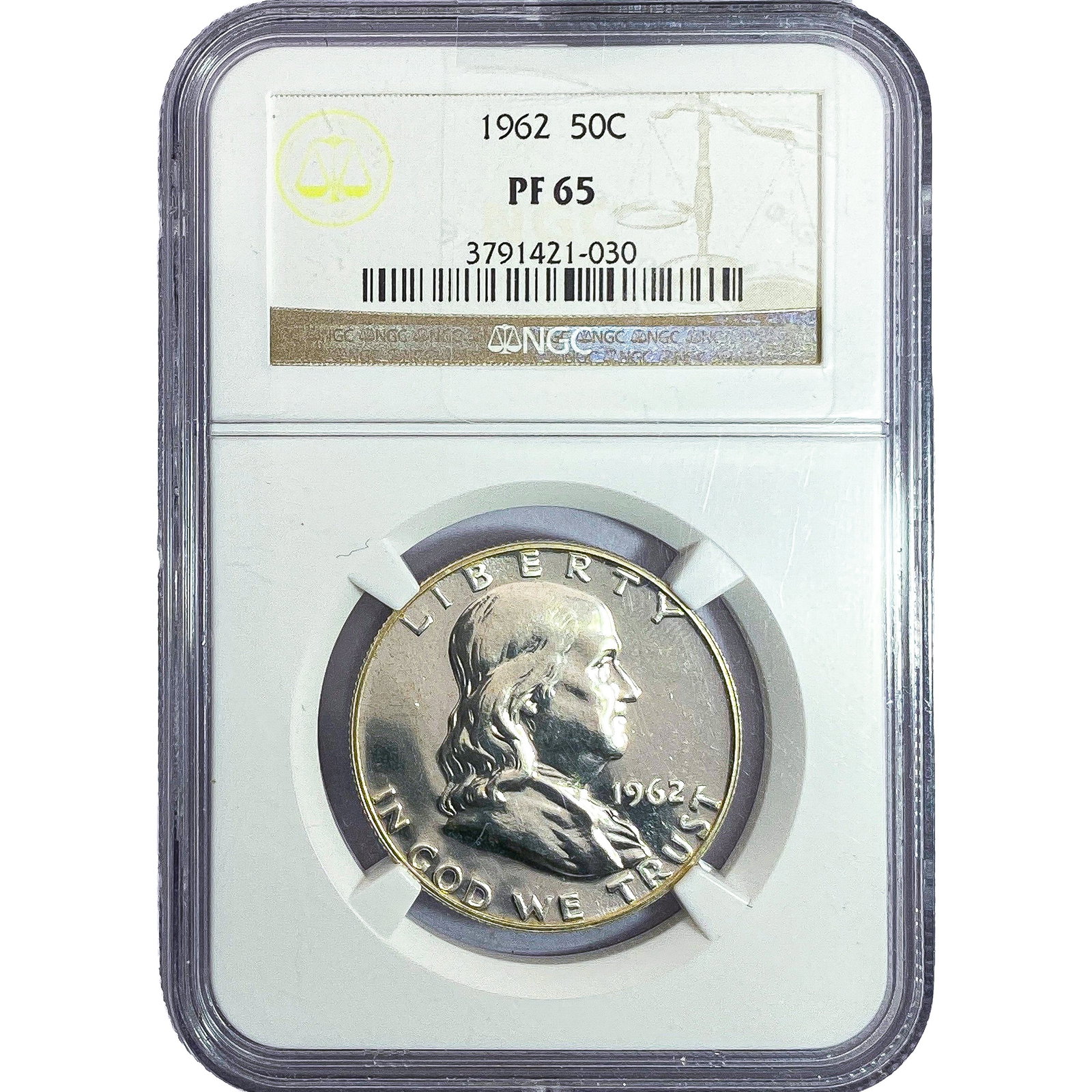 1962 Franklin Half Dollar NGC PF65: 1962 Franklin Half Dollar NGC PF65