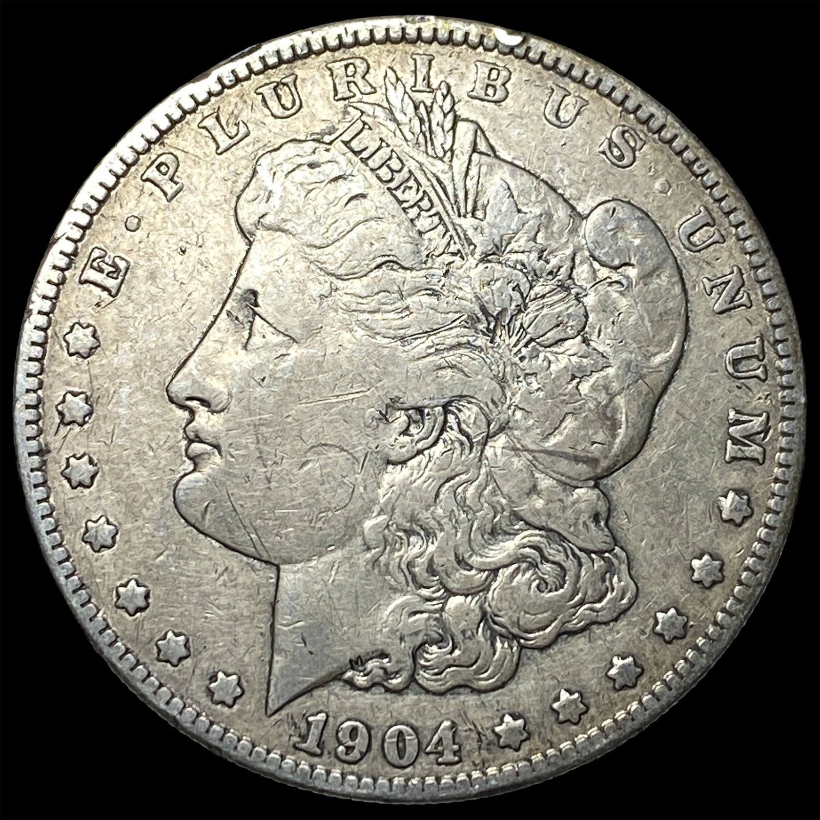 1904-S Silver Morgan Dollar LIGHTLY CIRCULATED: 1904-S Silver Morgan Dollar LIGHTLY CIRCULATED