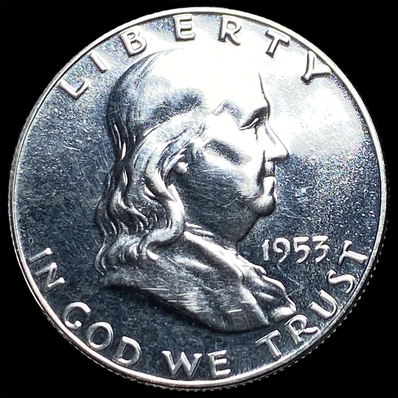 1953 Franklin Half Dollar GEM PROOF: 1953 Franklin Half Dollar GEM PROOF