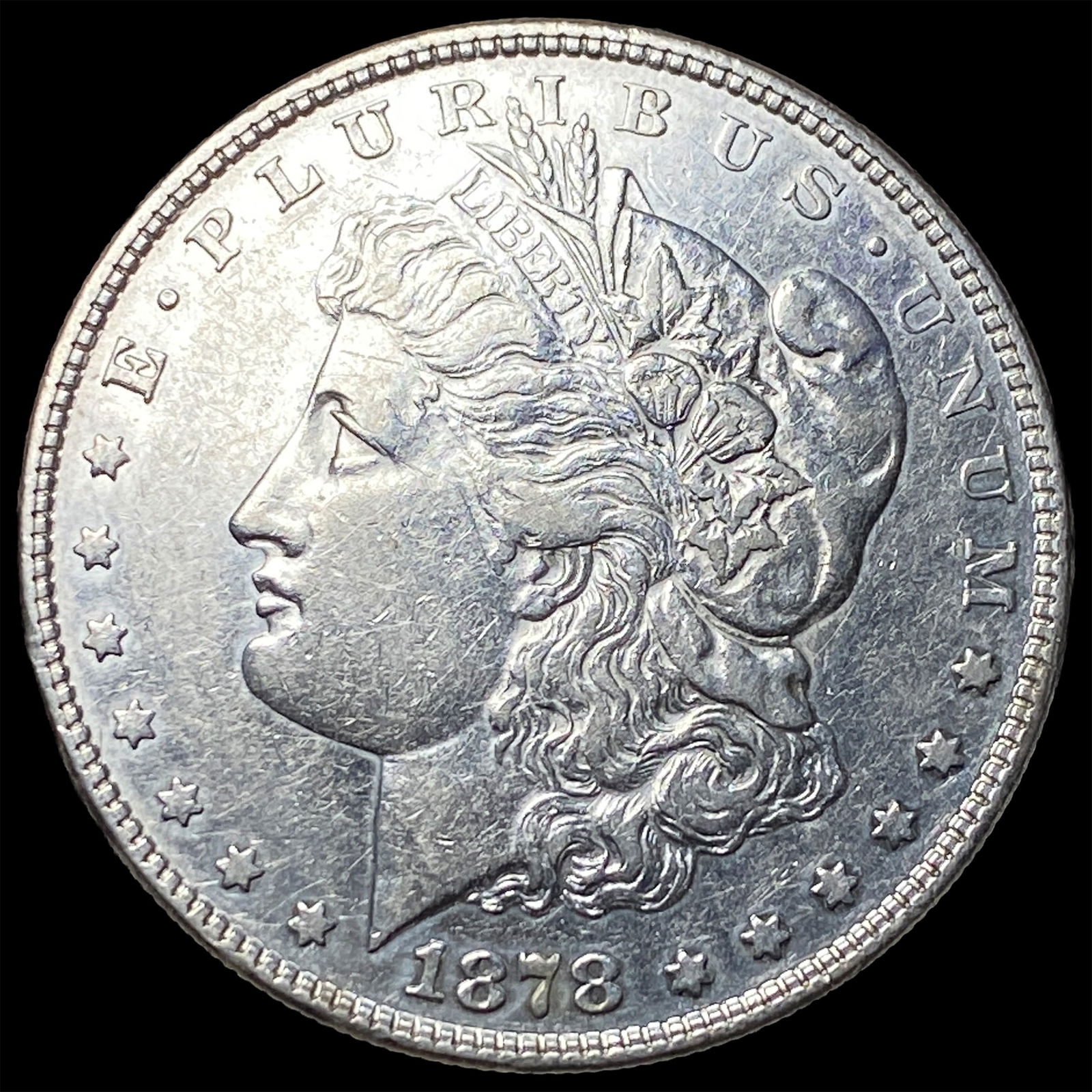 1878 Silver Morgan Dollar CLOSELY UNCIRCULATED: 1878 Silver Morgan Dollar CLOSELY UNCIRCULATED