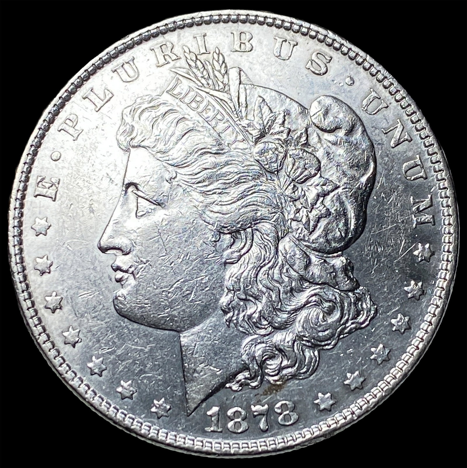 1878 Silver Morgan Dollar CLOSELY UNCIRCULATED: 1878 Silver Morgan Dollar CLOSELY UNCIRCULATED