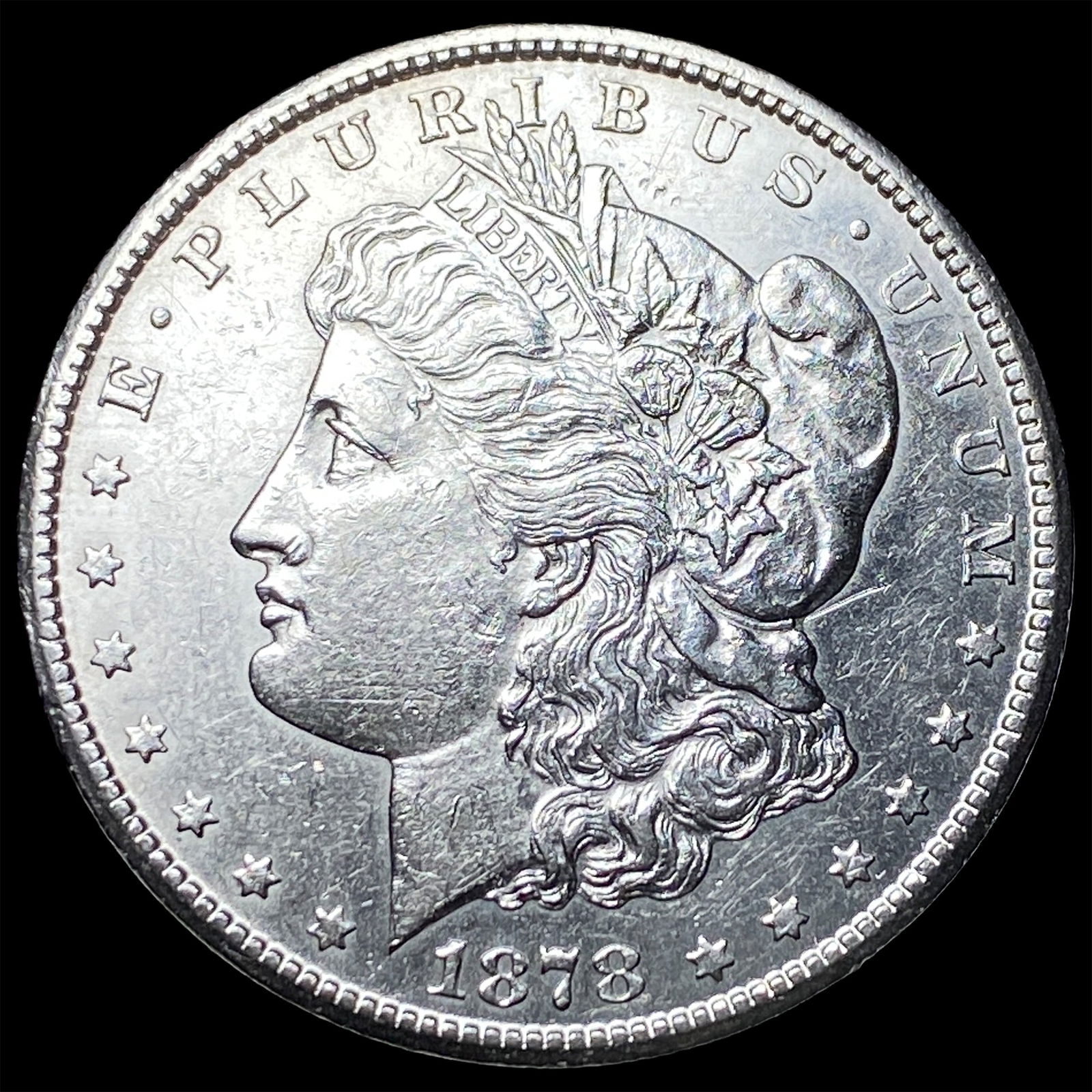 1878 Silver Morgan Dollar CLOSELY UNCIRCULATED: 1878 Silver Morgan Dollar CLOSELY UNCIRCULATED