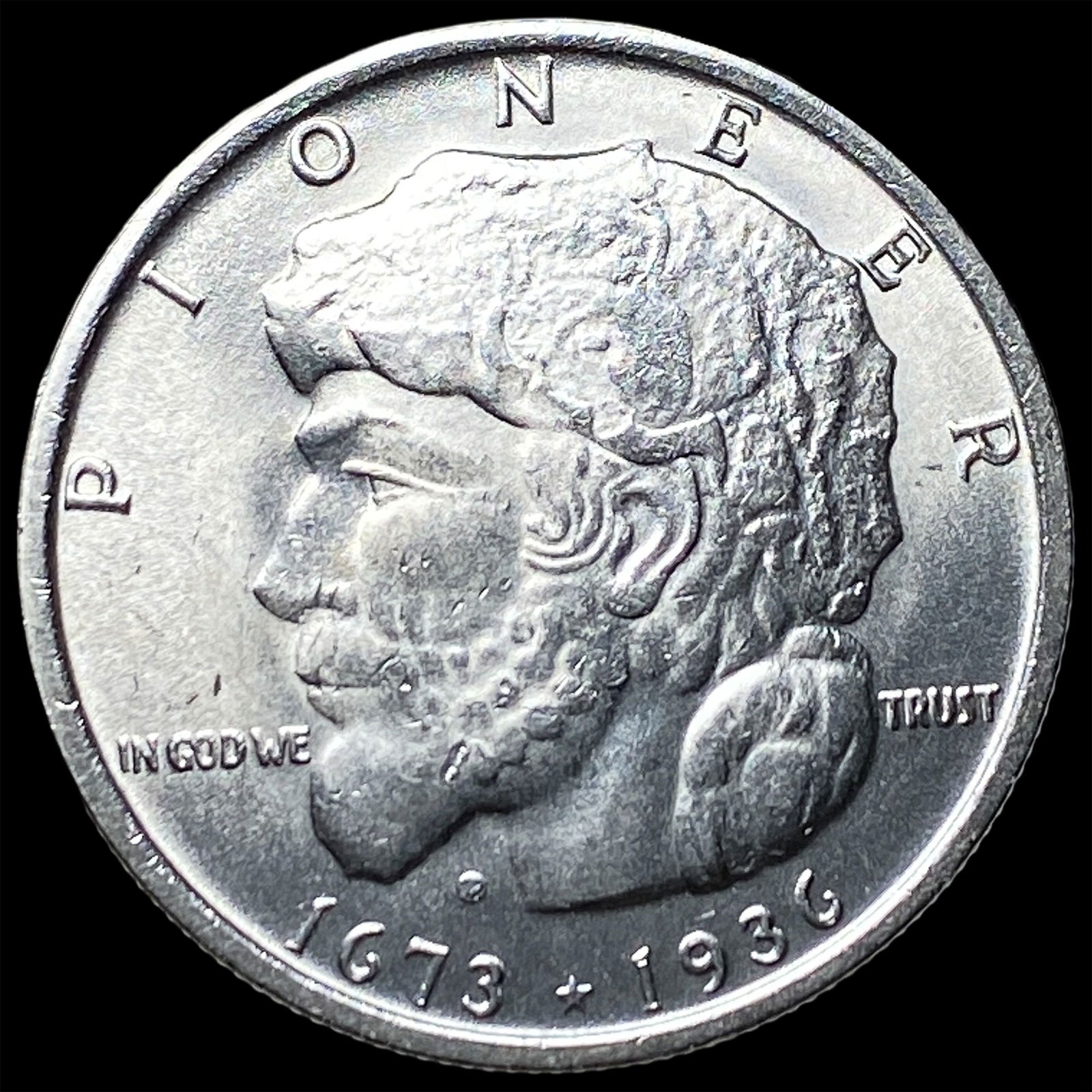 1936 Silver Elgin Illinois Half Dollar CHOICE BU (1 of 2)