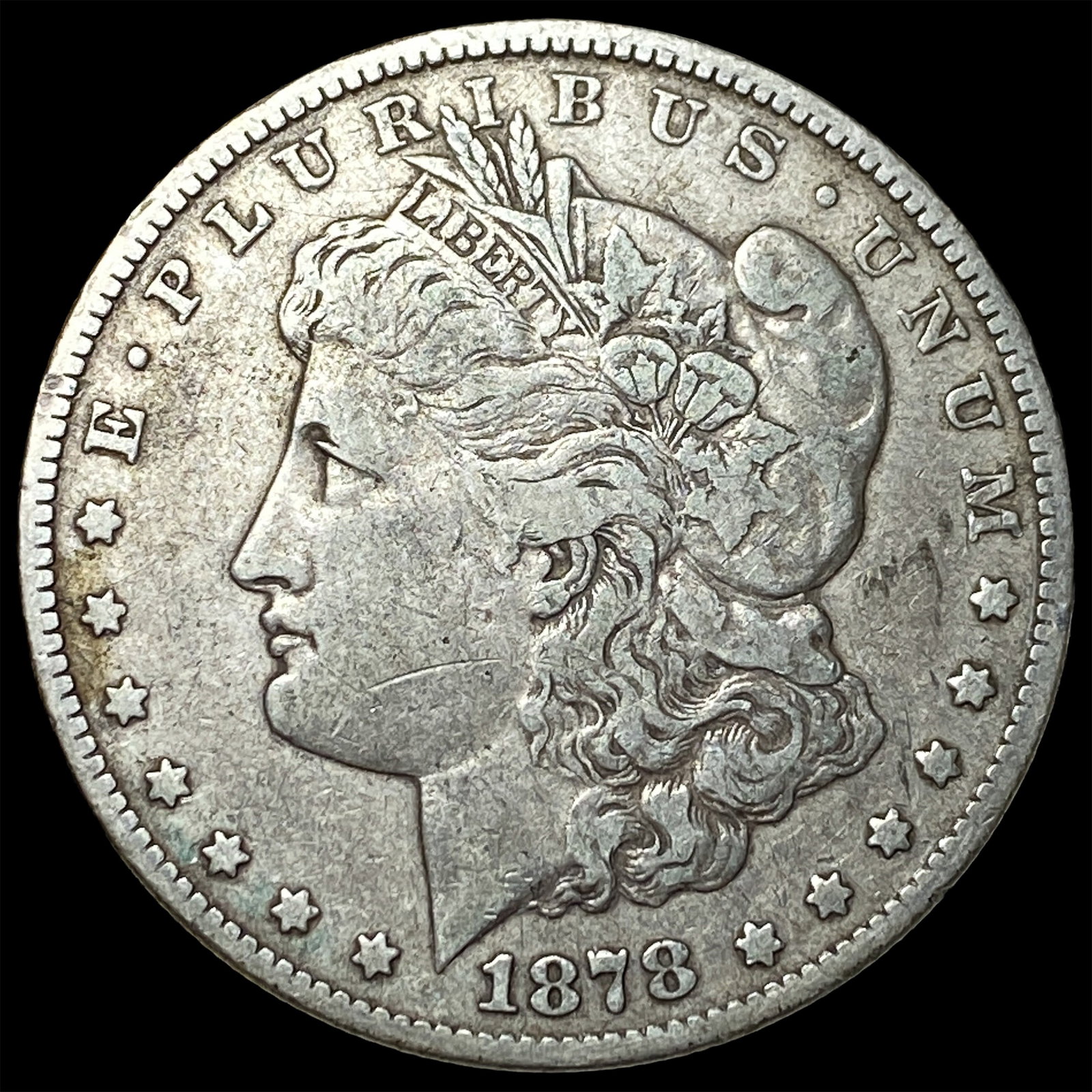 1878 Silver Morgan Dollar LIGHTLY CIRCULATED: 1878 Silver Morgan Dollar LIGHTLY CIRCULATED