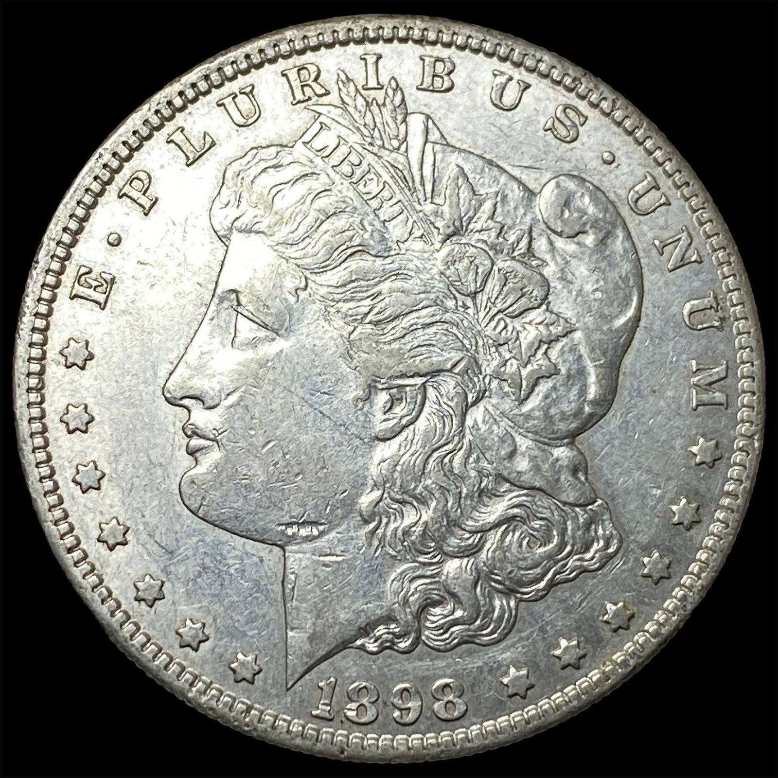 1898-S Silver Morgan Dollar CLOSELY UNCIRCULATED: 1898-S Silver Morgan Dollar CLOSELY UNCIRCULATED