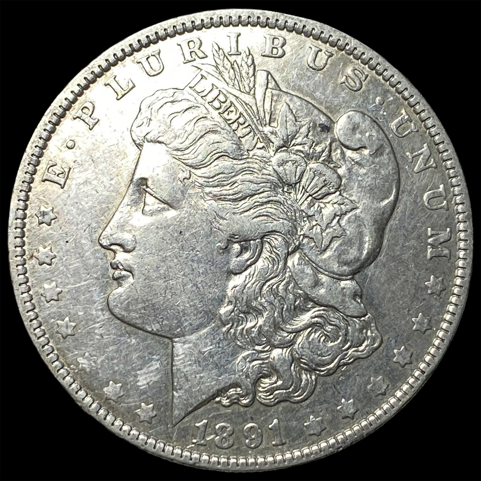 1891-O Silver Morgan Dollar NEARLY UNCIRCULATED: 1891-O Silver Morgan Dollar NEARLY UNCIRCULATED