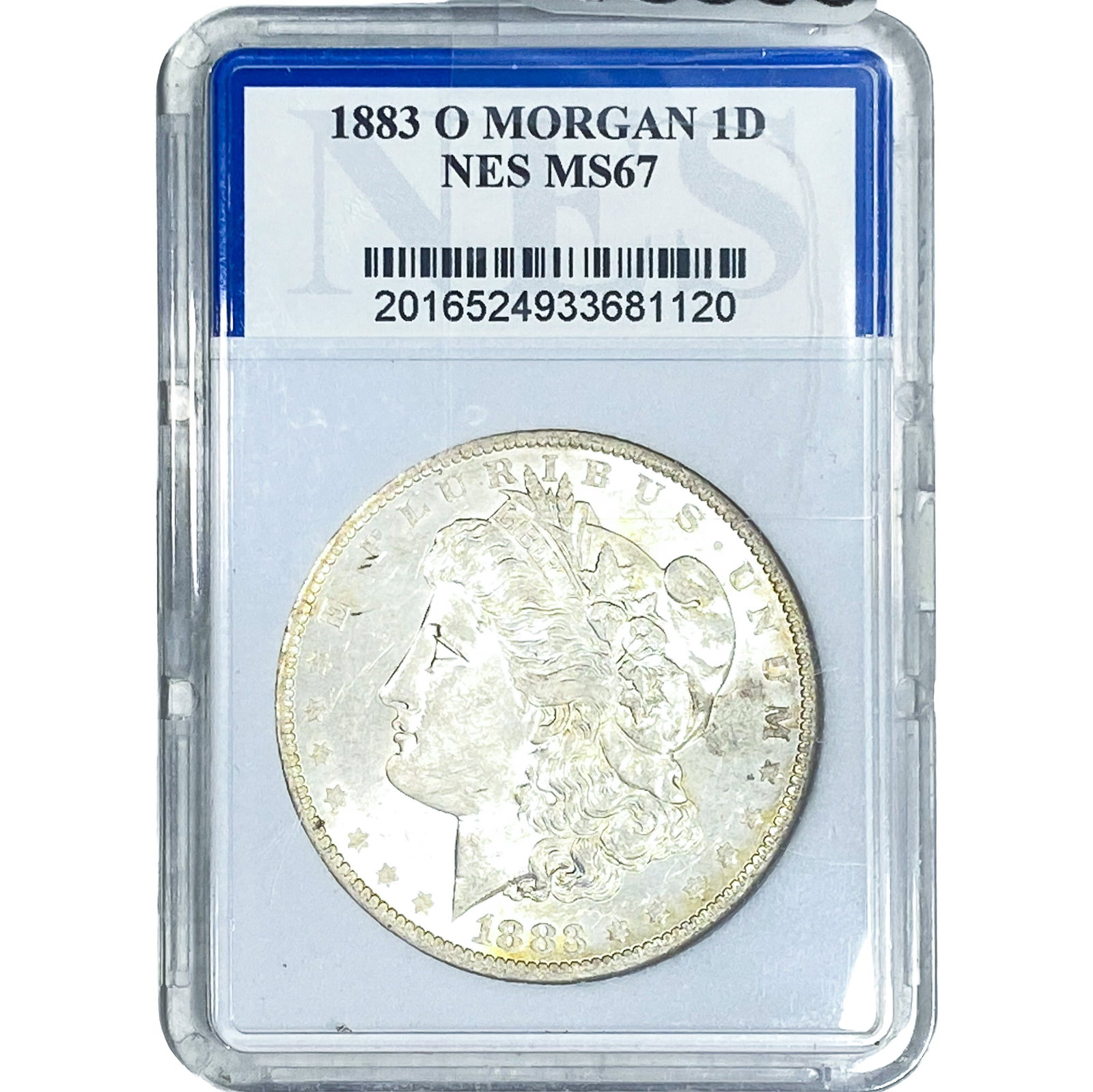 1883-O Morgan Silver Dollar NES MS67: 1883-O Morgan Silver Dollar NES MS67