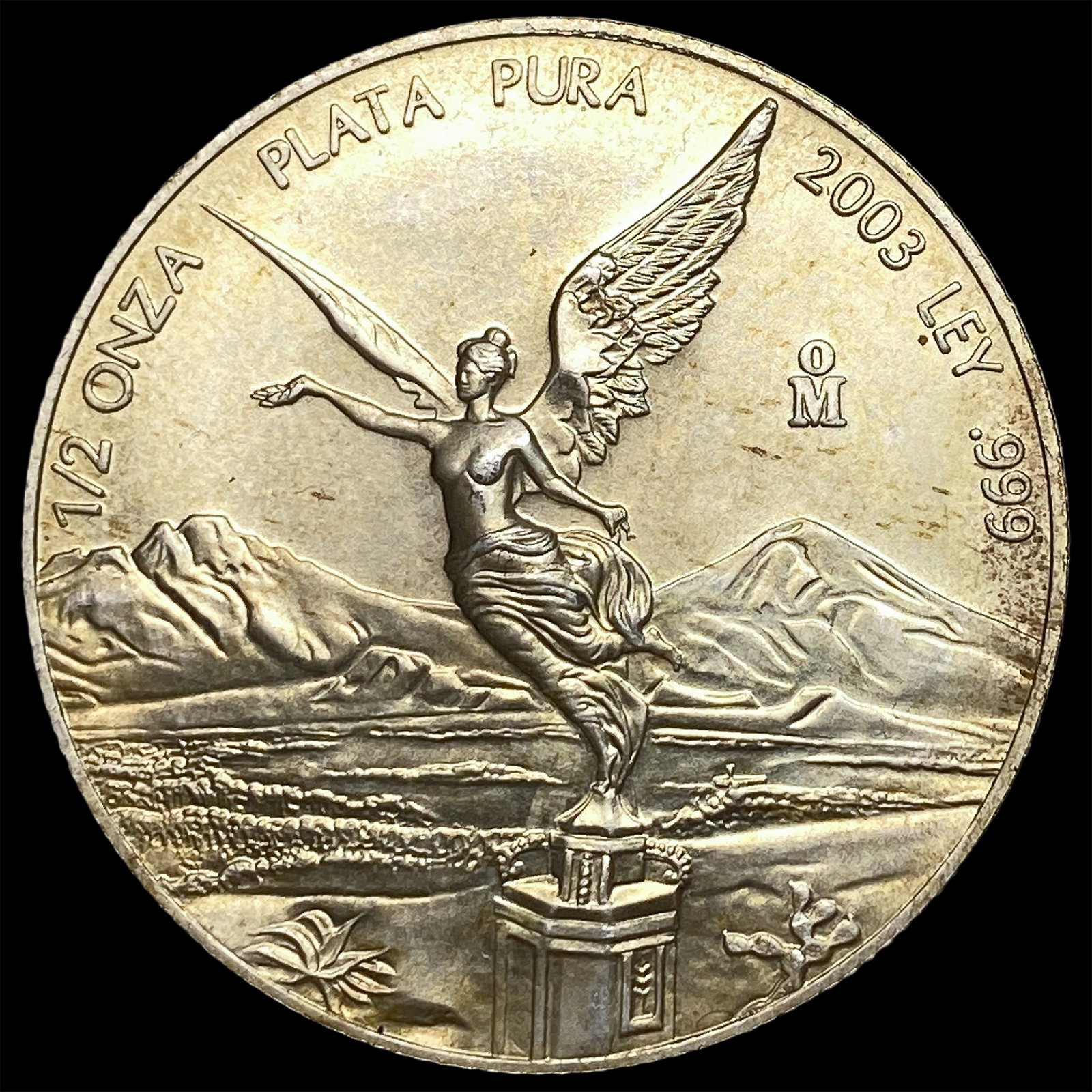 2003 Mexico Silver 1/2 Oz Libertad GEM BU: 2003 Mexico Silver 1/2 Oz Libertad GEM BU