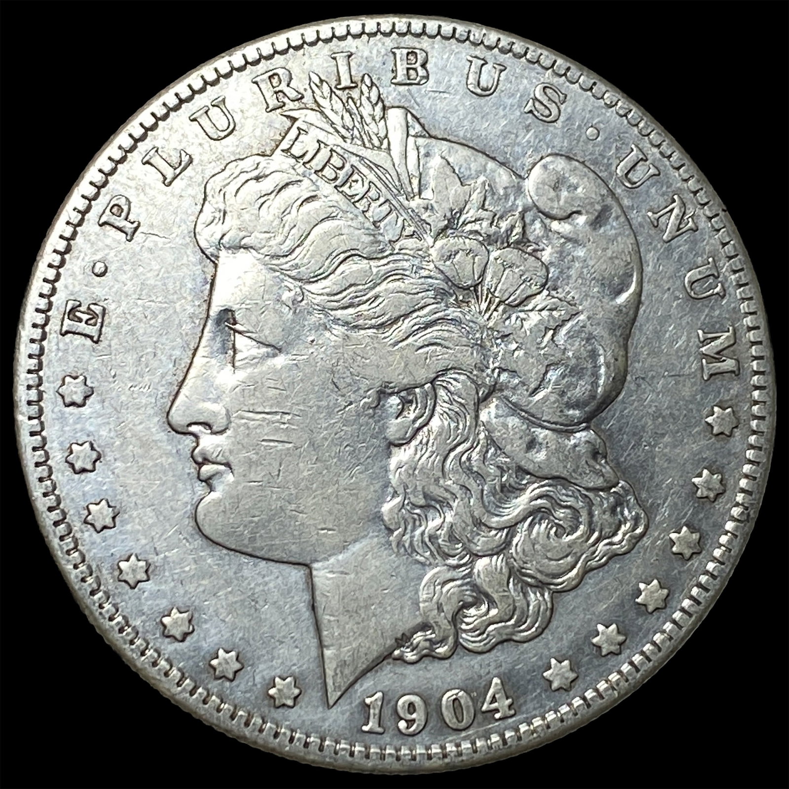 1904-S Silver Morgan Dollar NEARLY UNCIRCULATED: 1904-S Silver Morgan Dollar NEARLY UNCIRCULATED