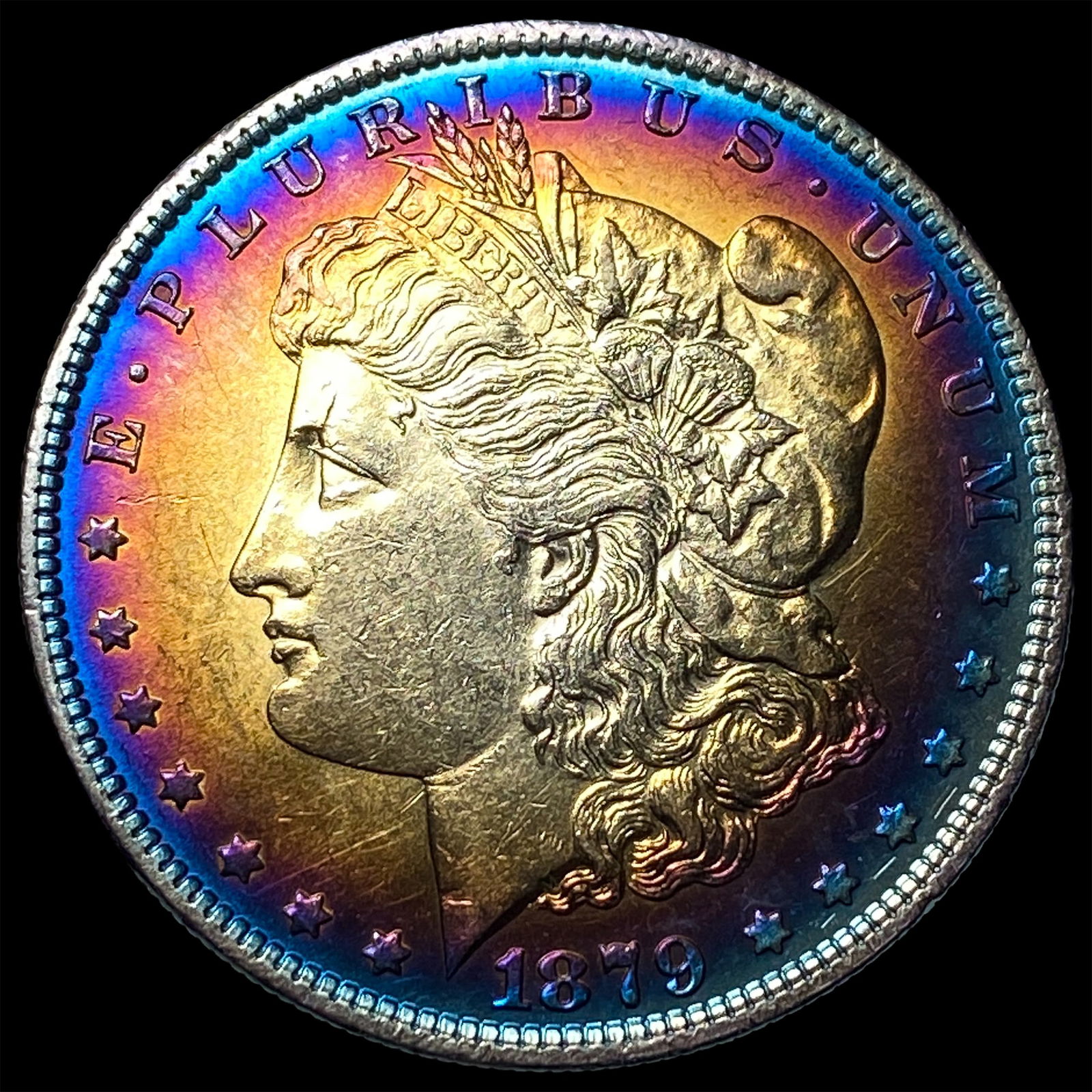 1879 TONED Morgan Silver Dollar UNCIRCULATED: 1879 TONED Morgan Silver Dollar UNCIRCULATED